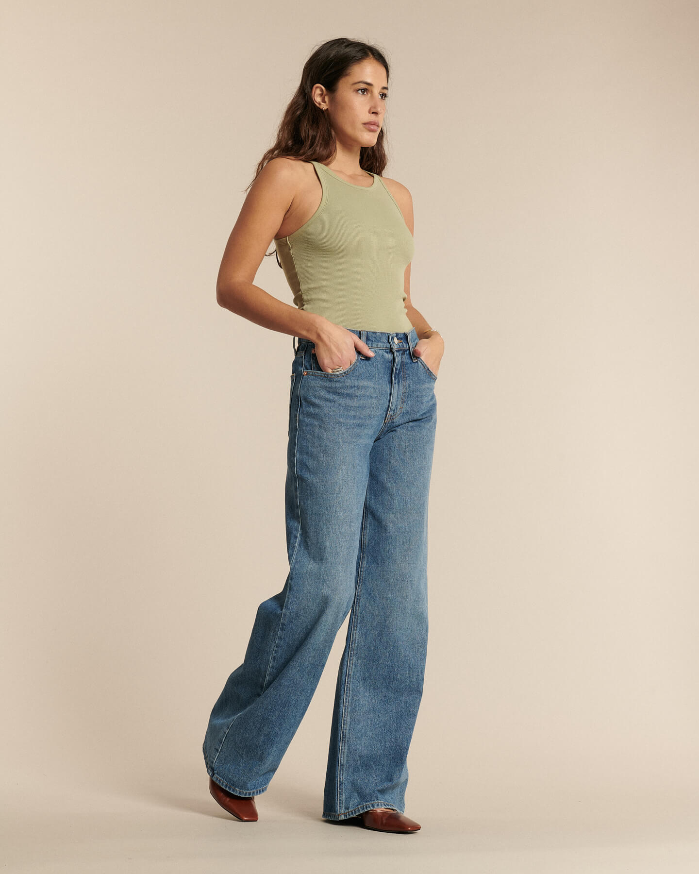 Labdip Joie Ash Blue IN 40 jean large coton recyclé