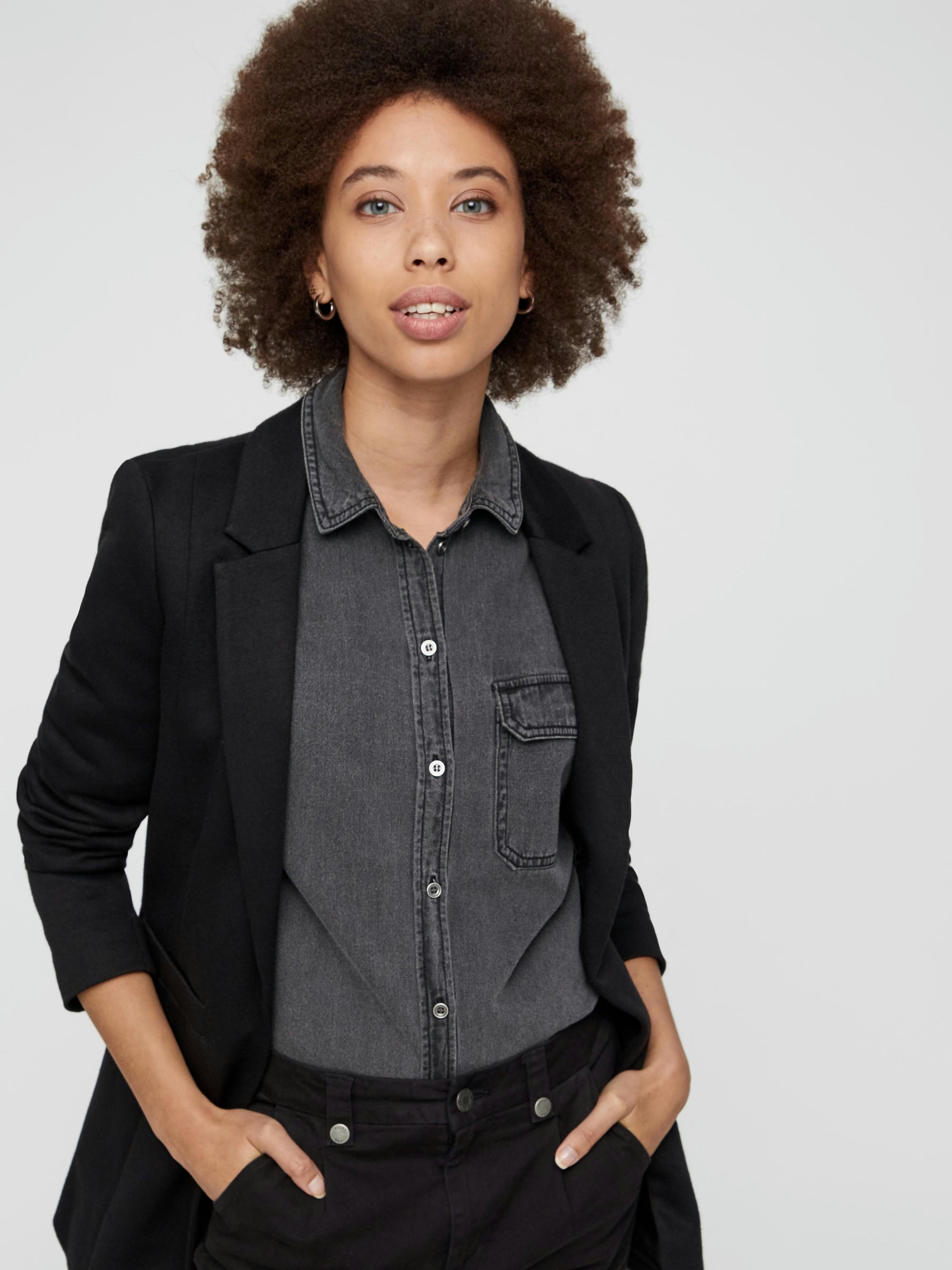 Noisy May Blazer Long Veste Doublee 74 cm