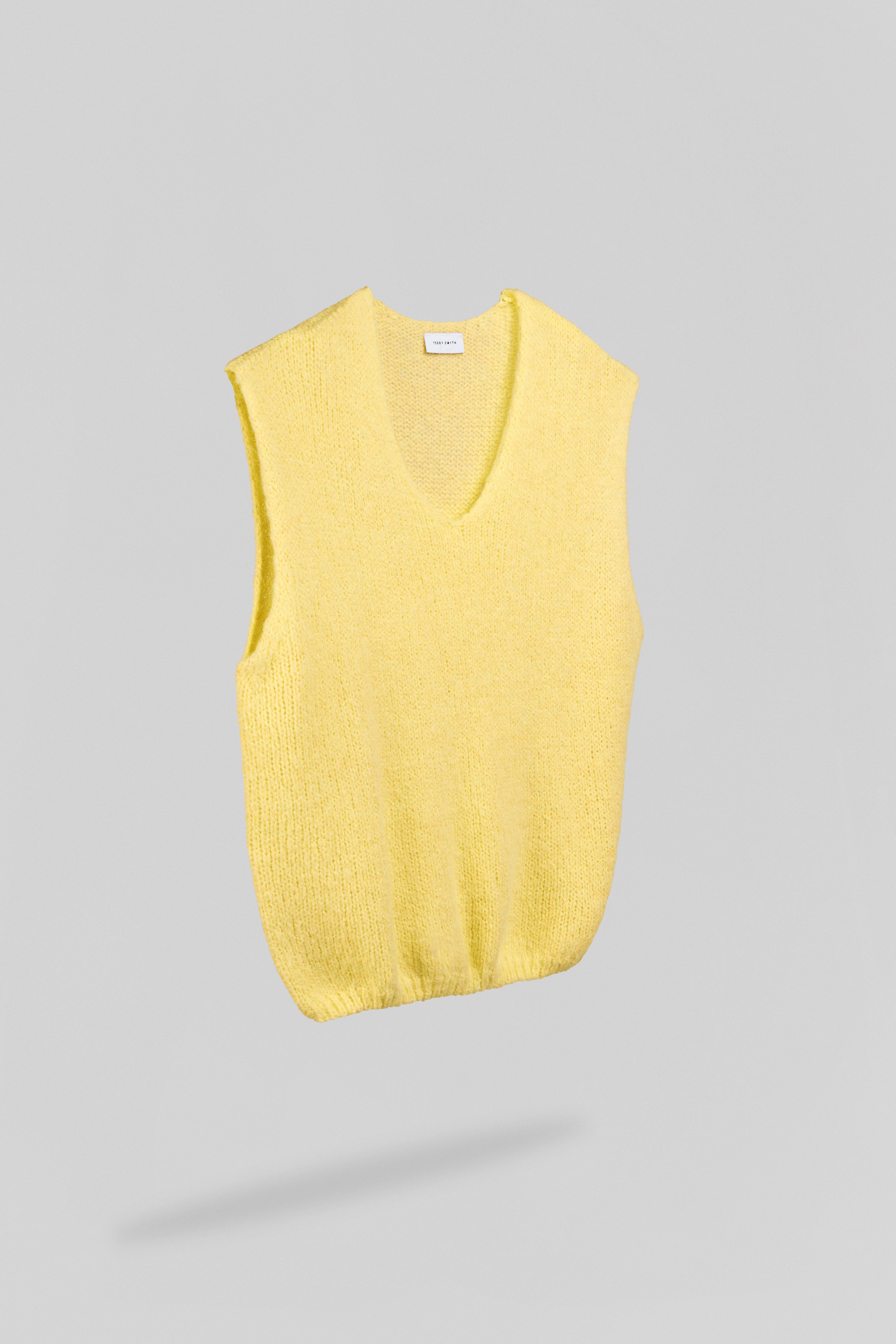 Teddy Smith P-Molia pull sans manches jaune citron femme