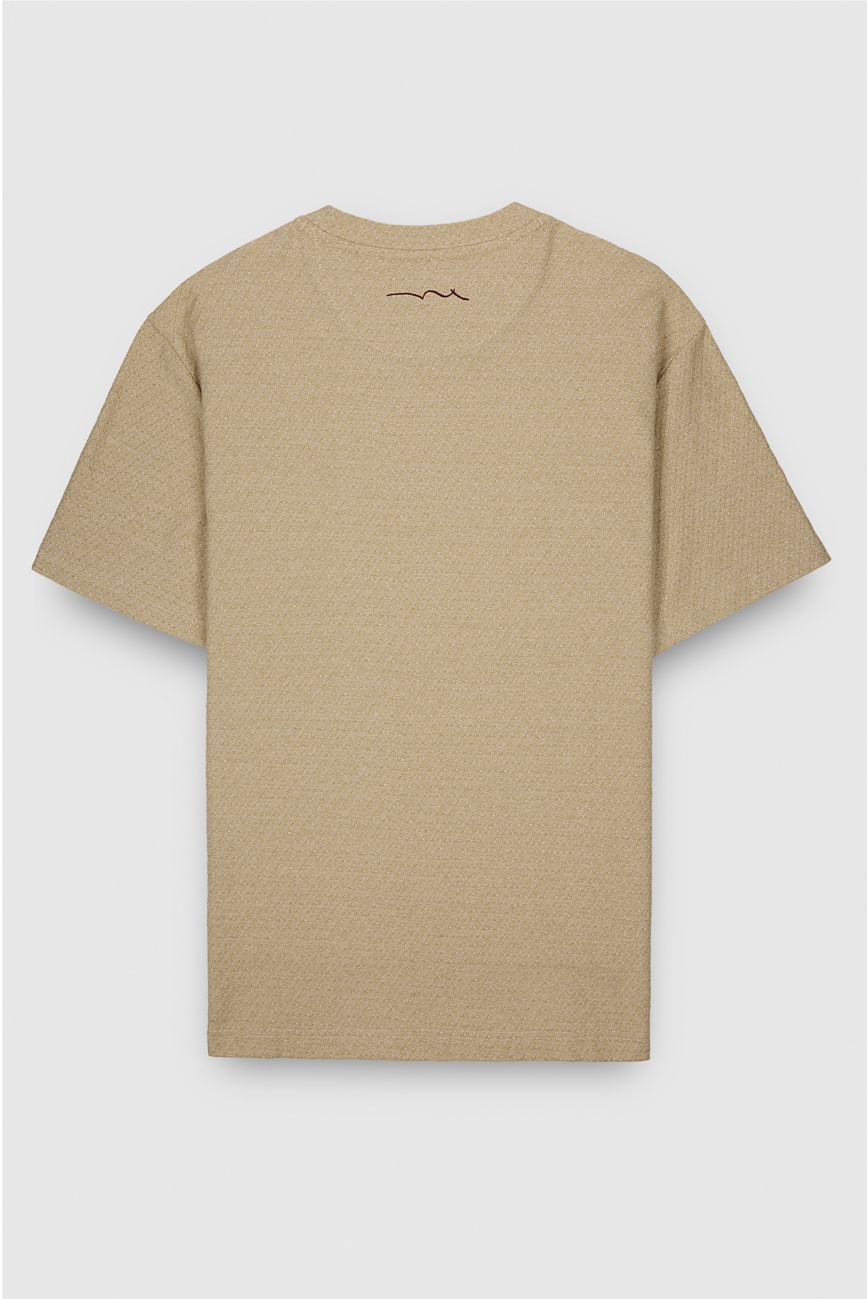 Teddy Smith T-Jed MC t-shirt crème jacquard coton