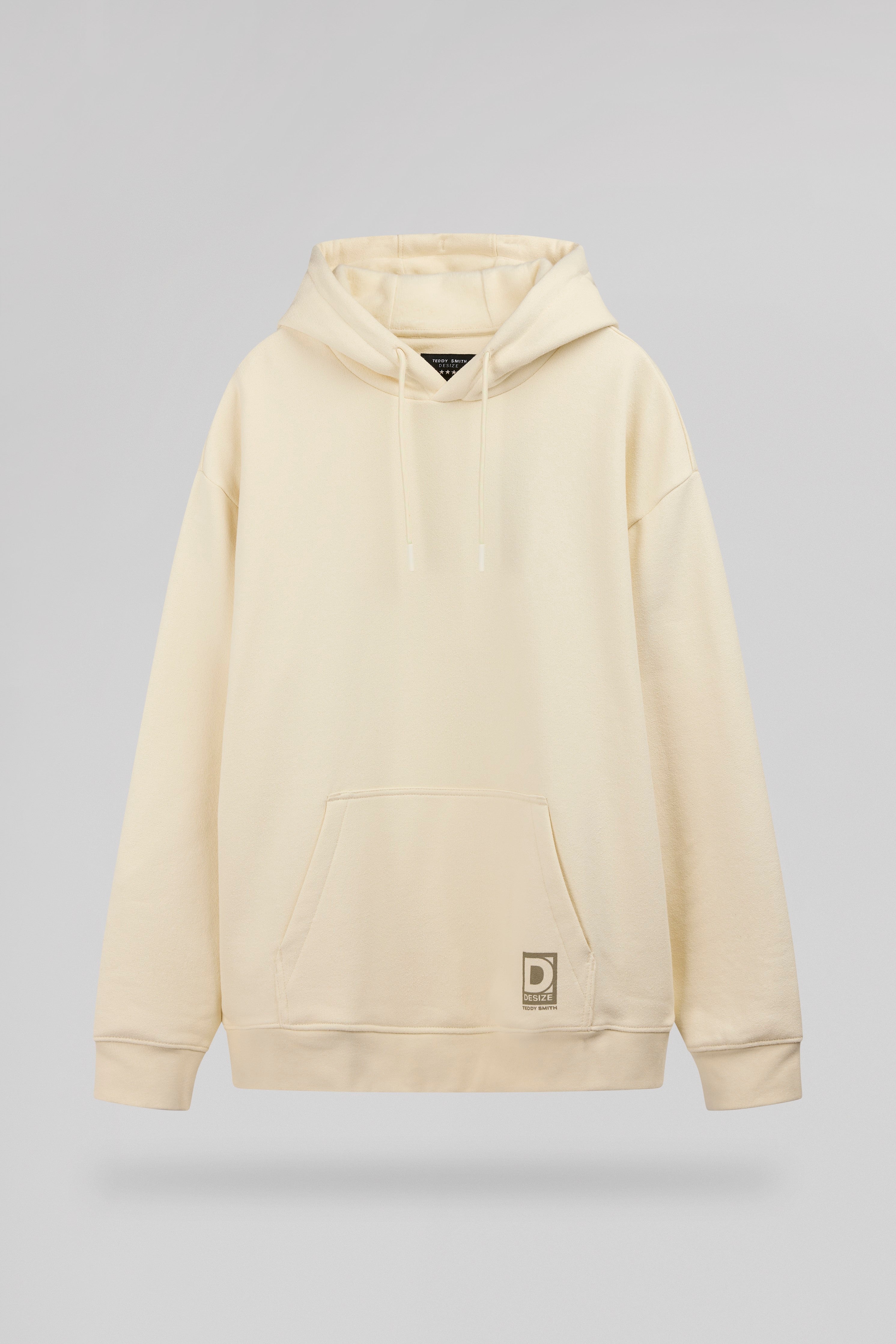 Teddy Smith S-Noah Hoody sweat capuche homme Cream oversize