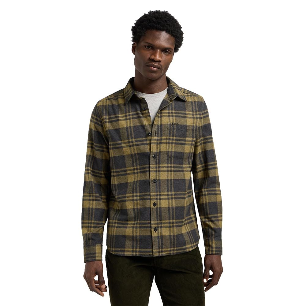 Lee Leesure chemise regular Mercantile Green coton homme