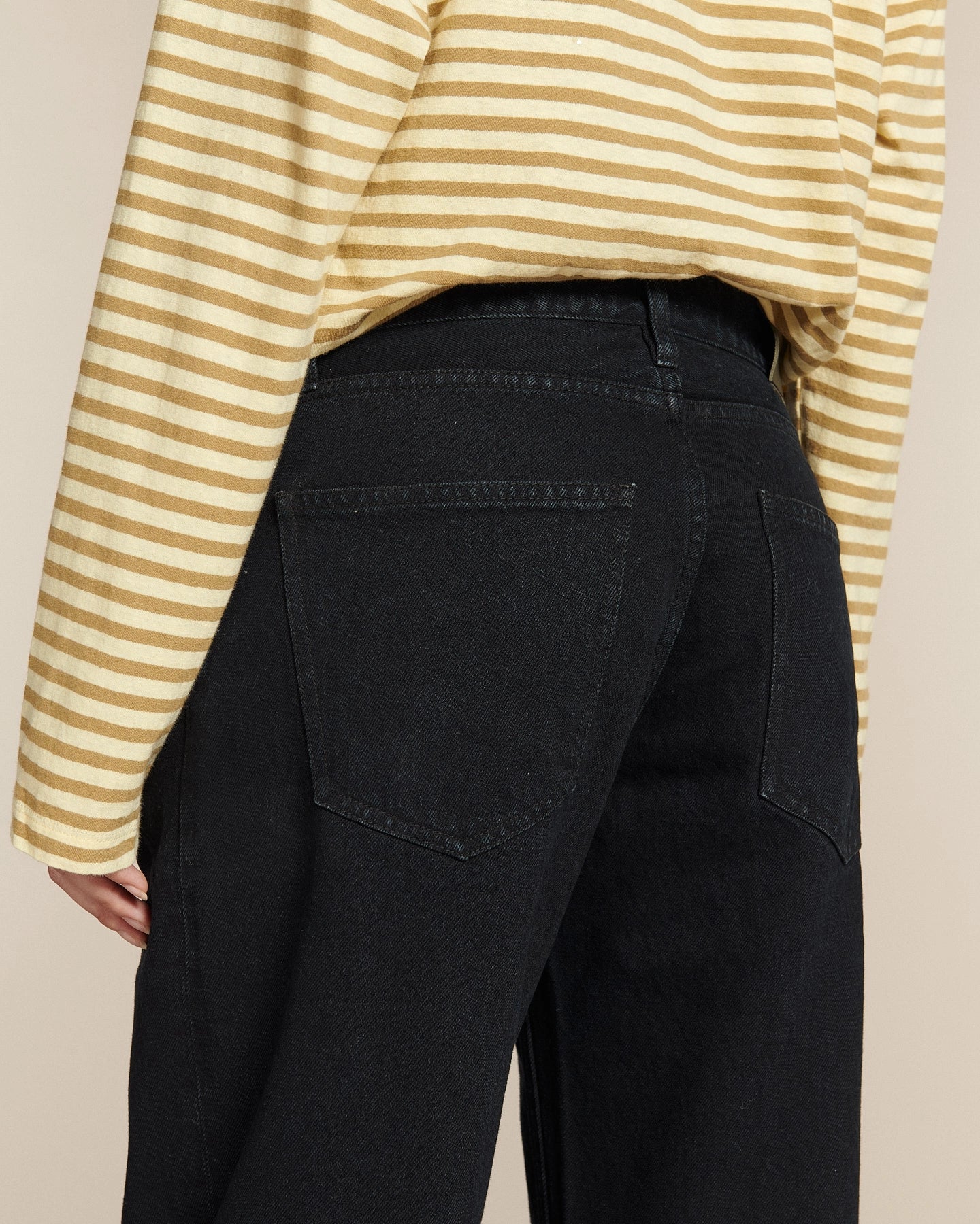 Labdip River Nightfall jean large noir coton recyclé
