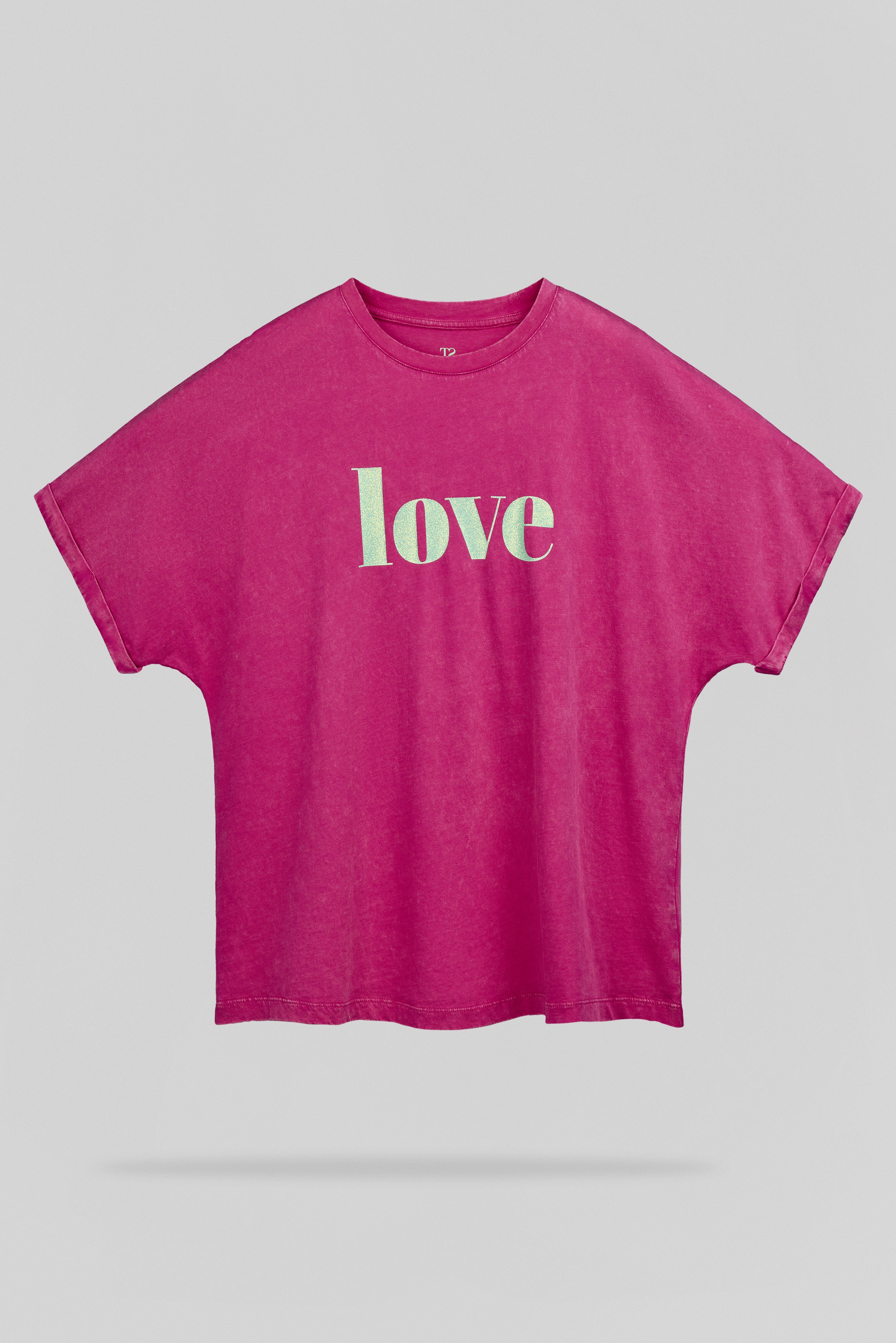 Teddy Smith T-Gli t-shirt oversize Fushia taille XXS