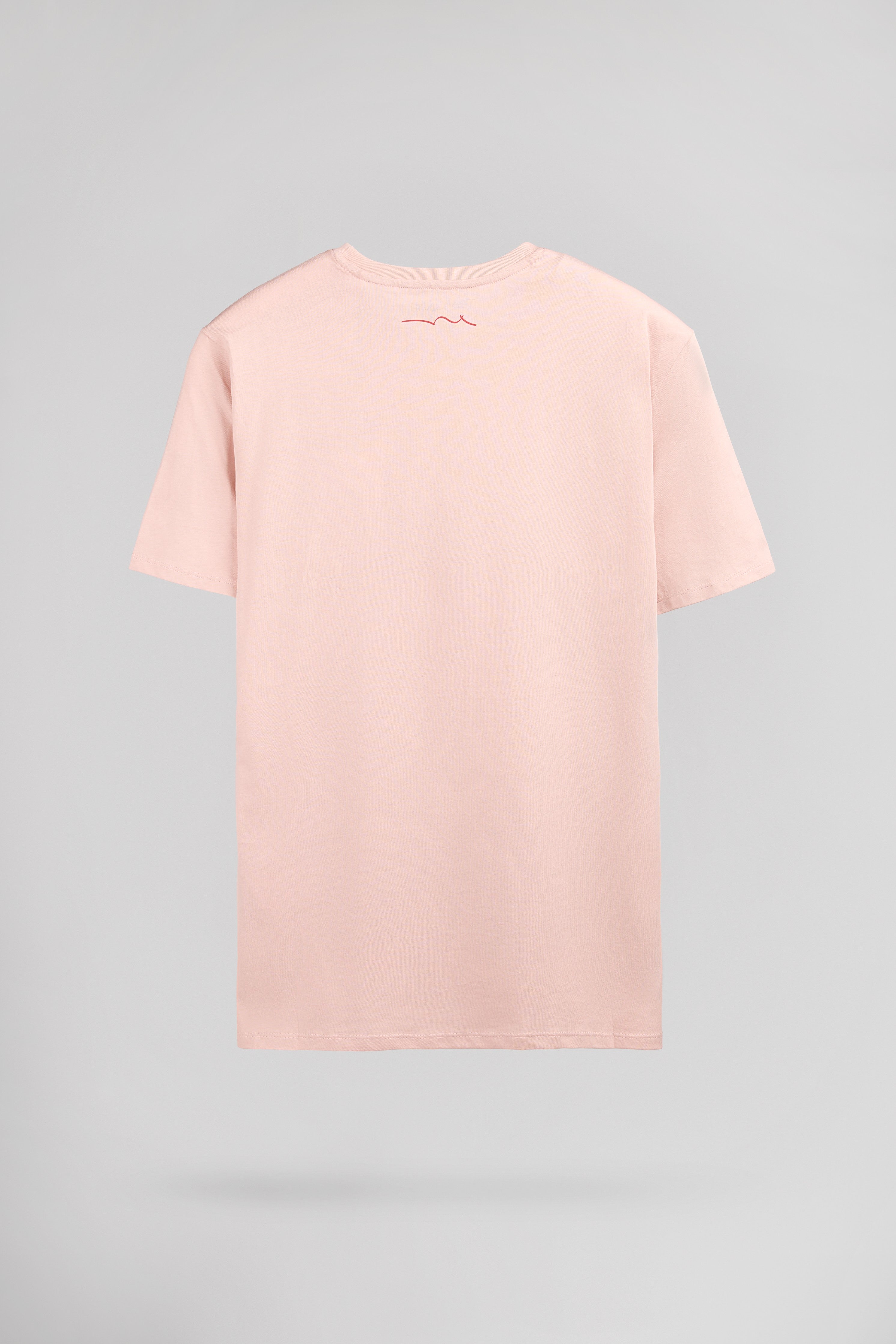 Teddy Smith T-Minimalist MC t-shirt rose pastel col rond