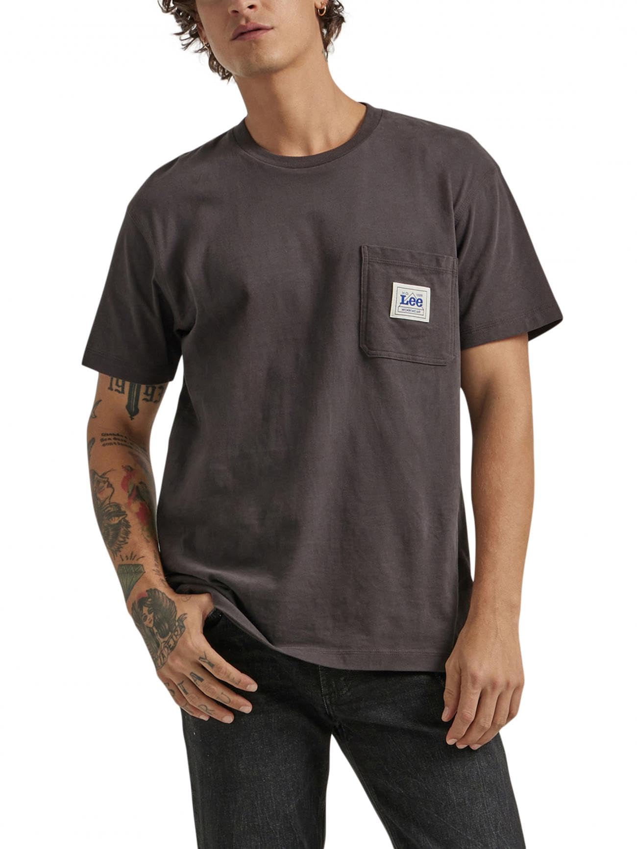 Lee Ww Pocket Tee t-shirt homme écru poche coton