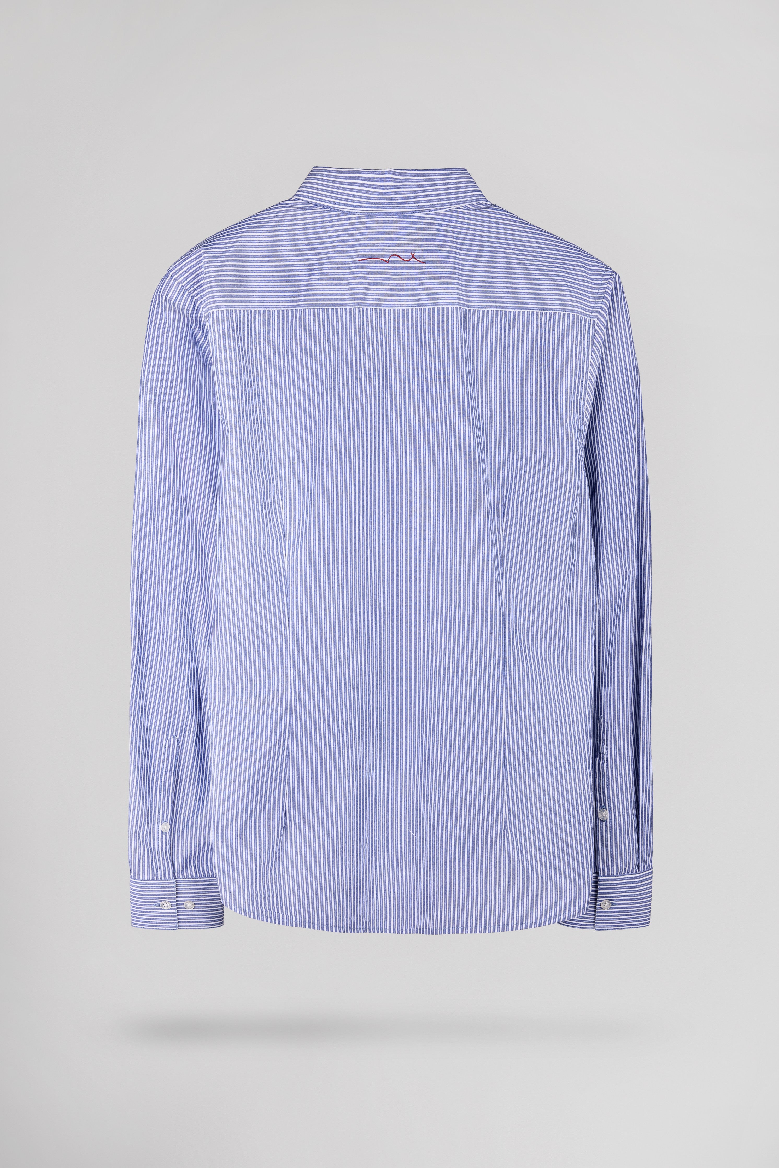 Teddy Smith Carton ML chemise homme bleue rayée coton
