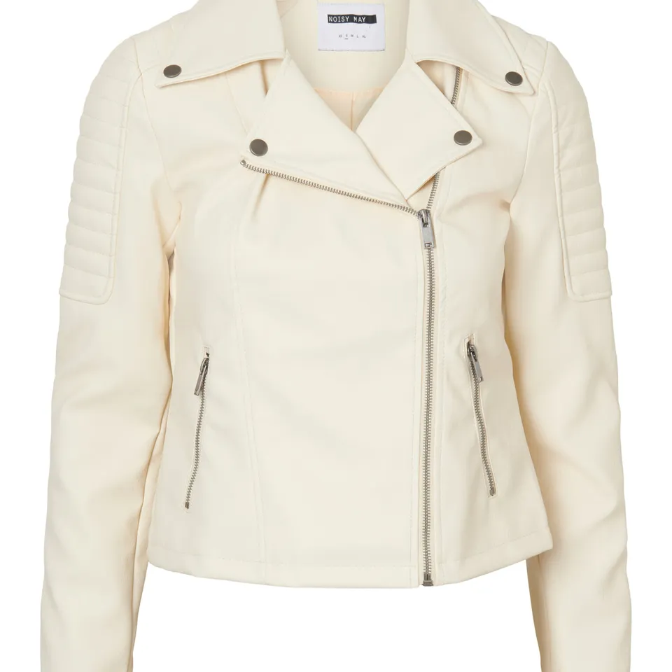 Noisy May veste simili cuir courte coupe ajustée