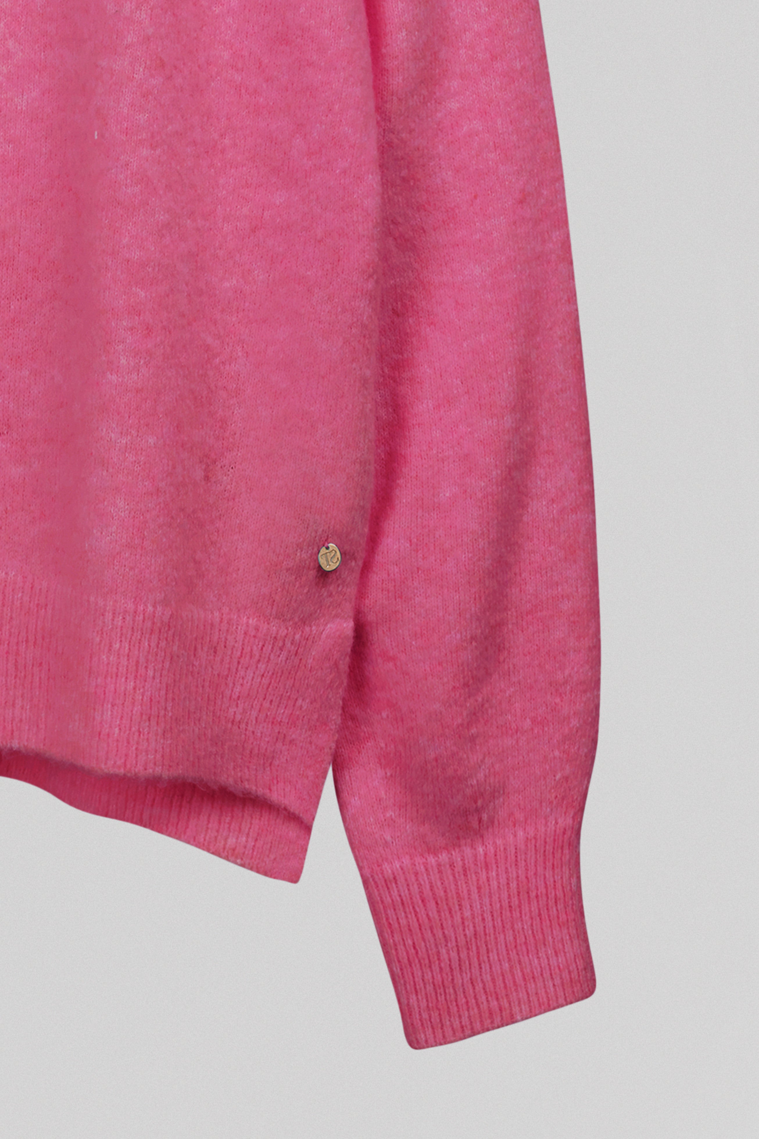 Teddy Smith P-Billie pull femme fushia chiné col V