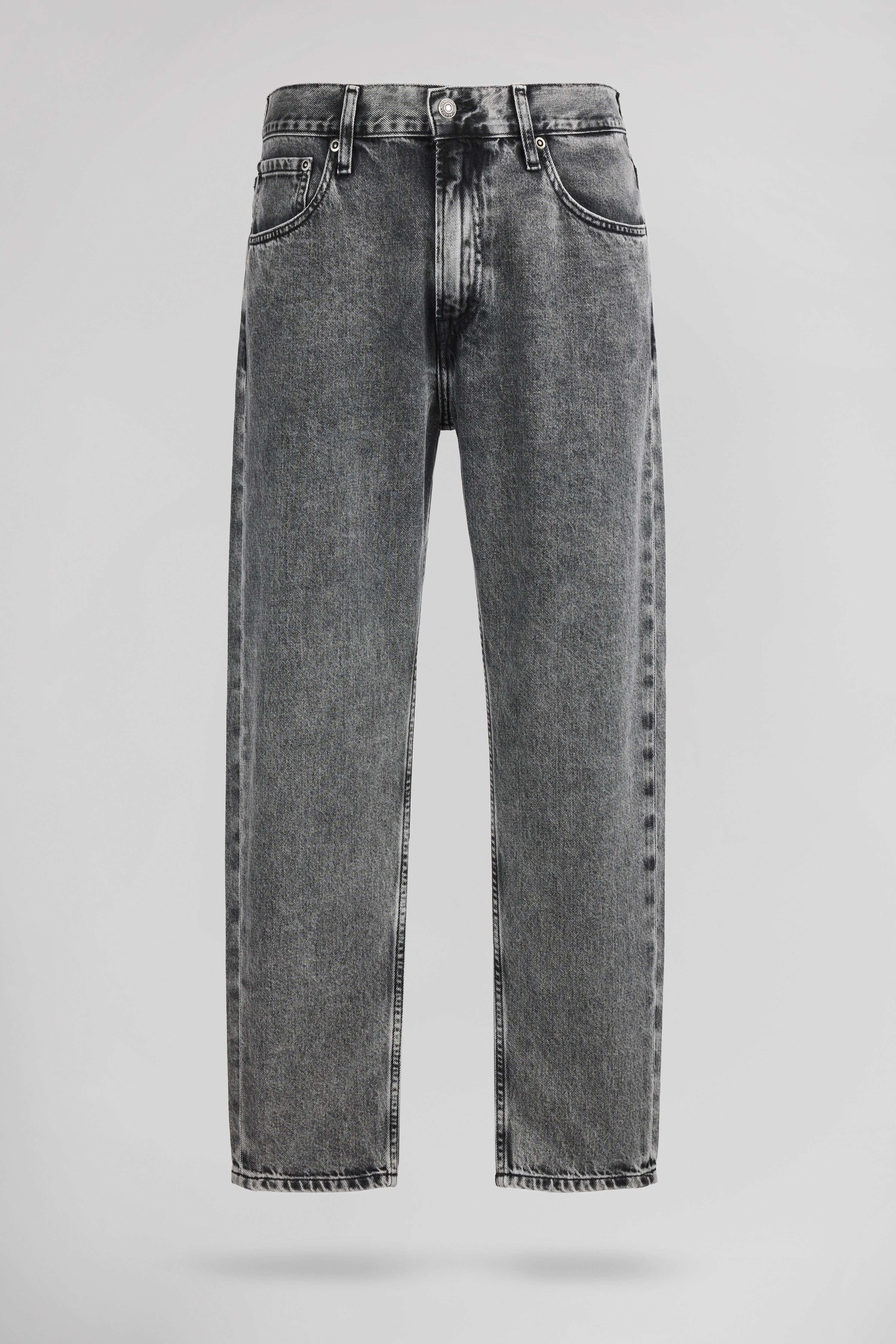 Teddy Smith Dad Cropped jean denim gris