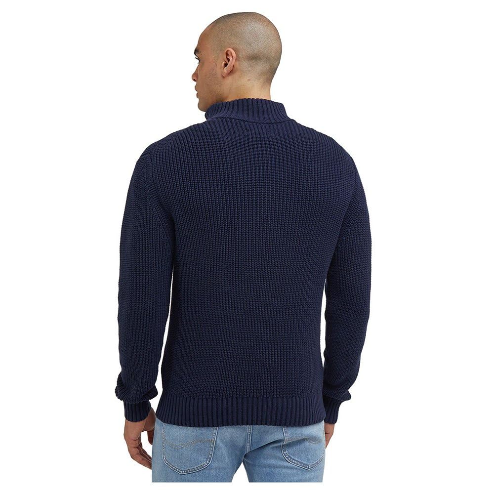 Lee Half Zip pull tricot homme noir taille L