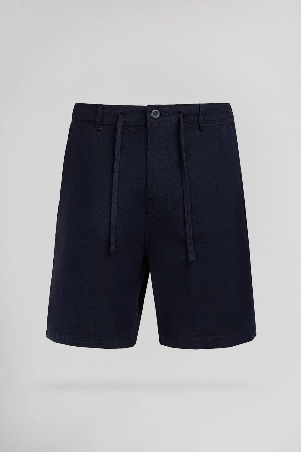 Teddy Smith S-Linen Chino S short homme bleu marine lin