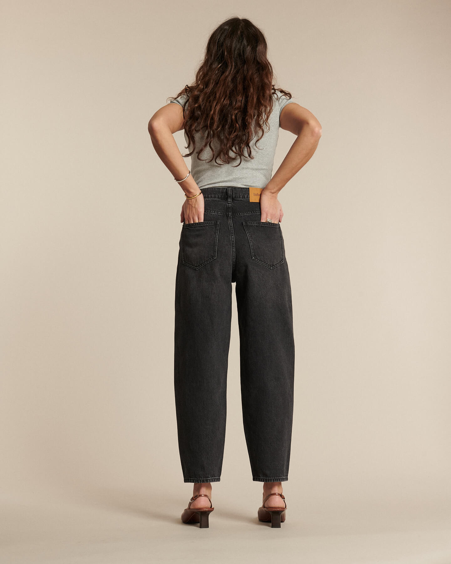 Labdip Jemma Denim BL 66 jean noir taille haute