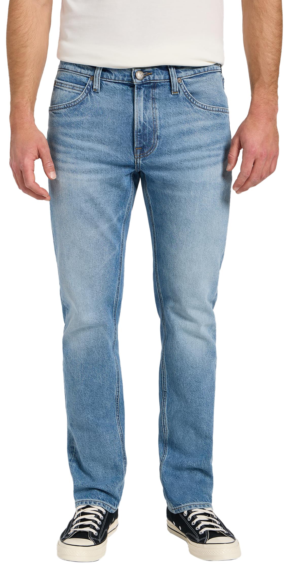 Lee Daren Zip Fly jean homme droit bleu marine