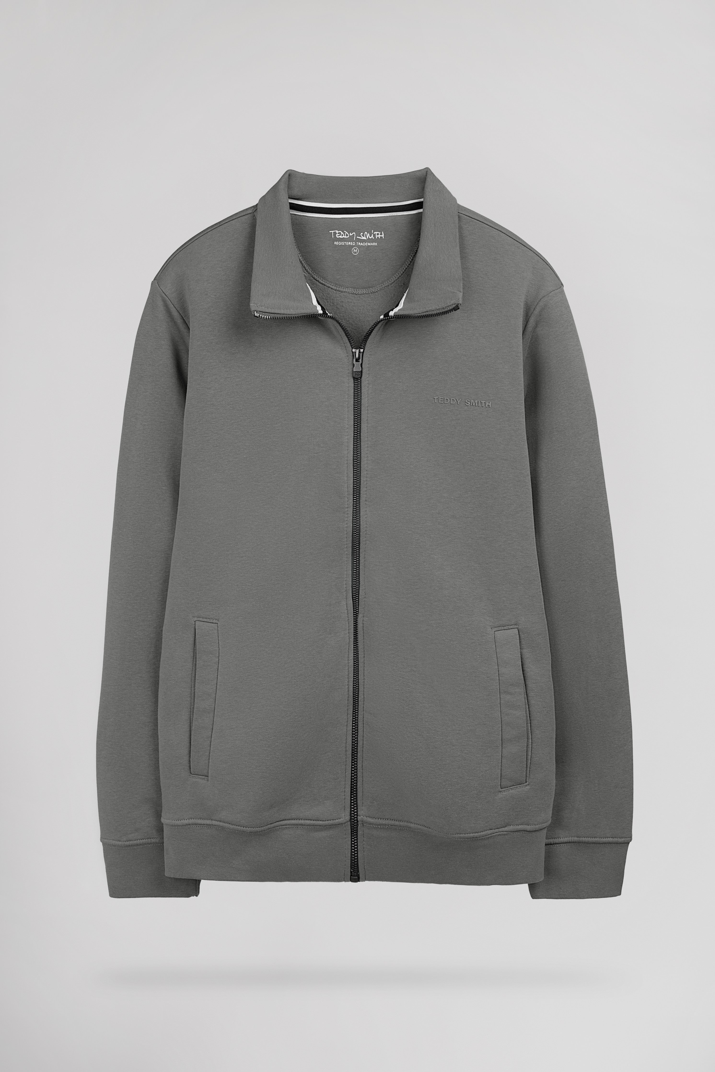 Teddy Smith G-Narkus Zip gilet zippé gris molleton