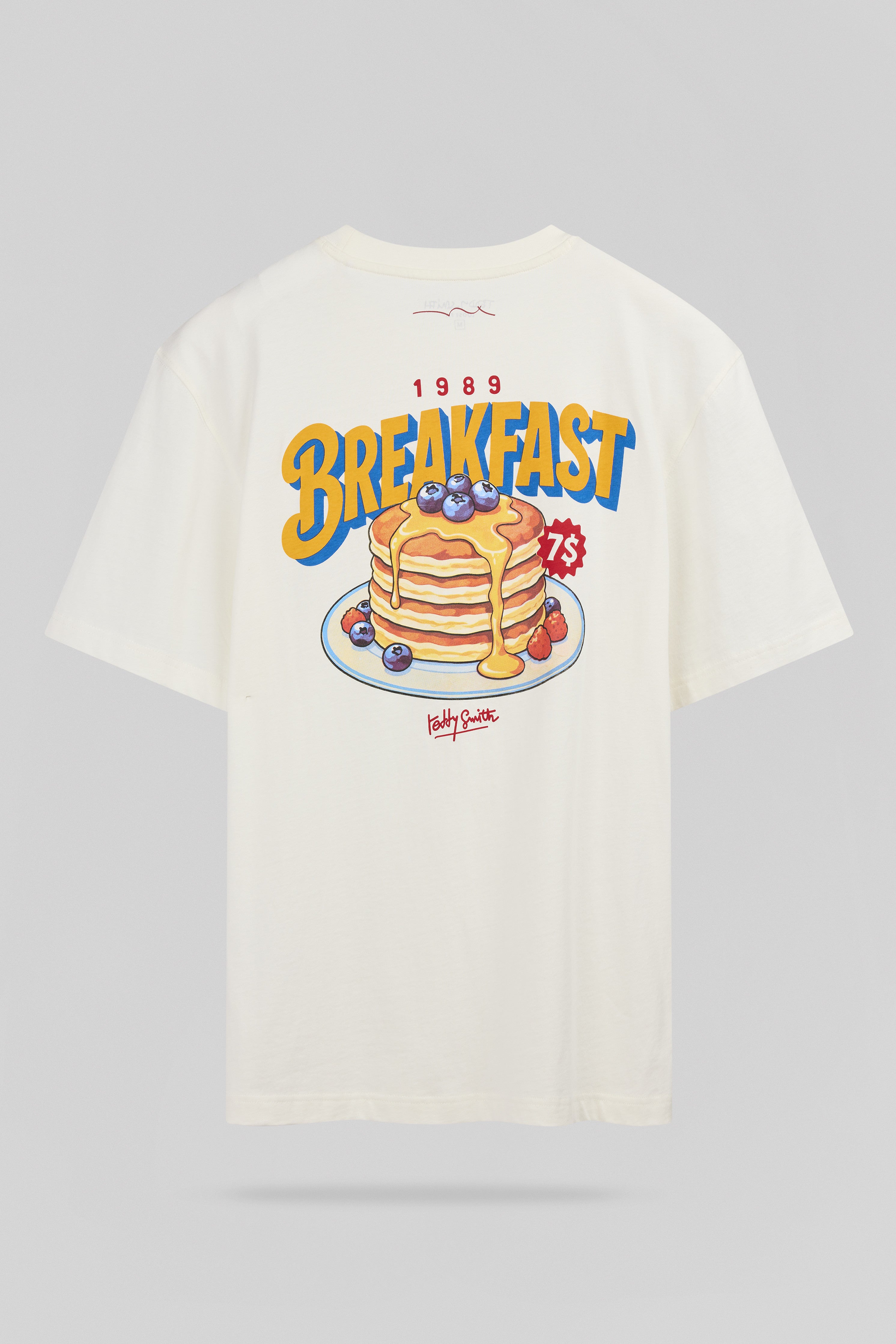 Teddy Smith T-Breakfast MC t-shirt blanc imprimé