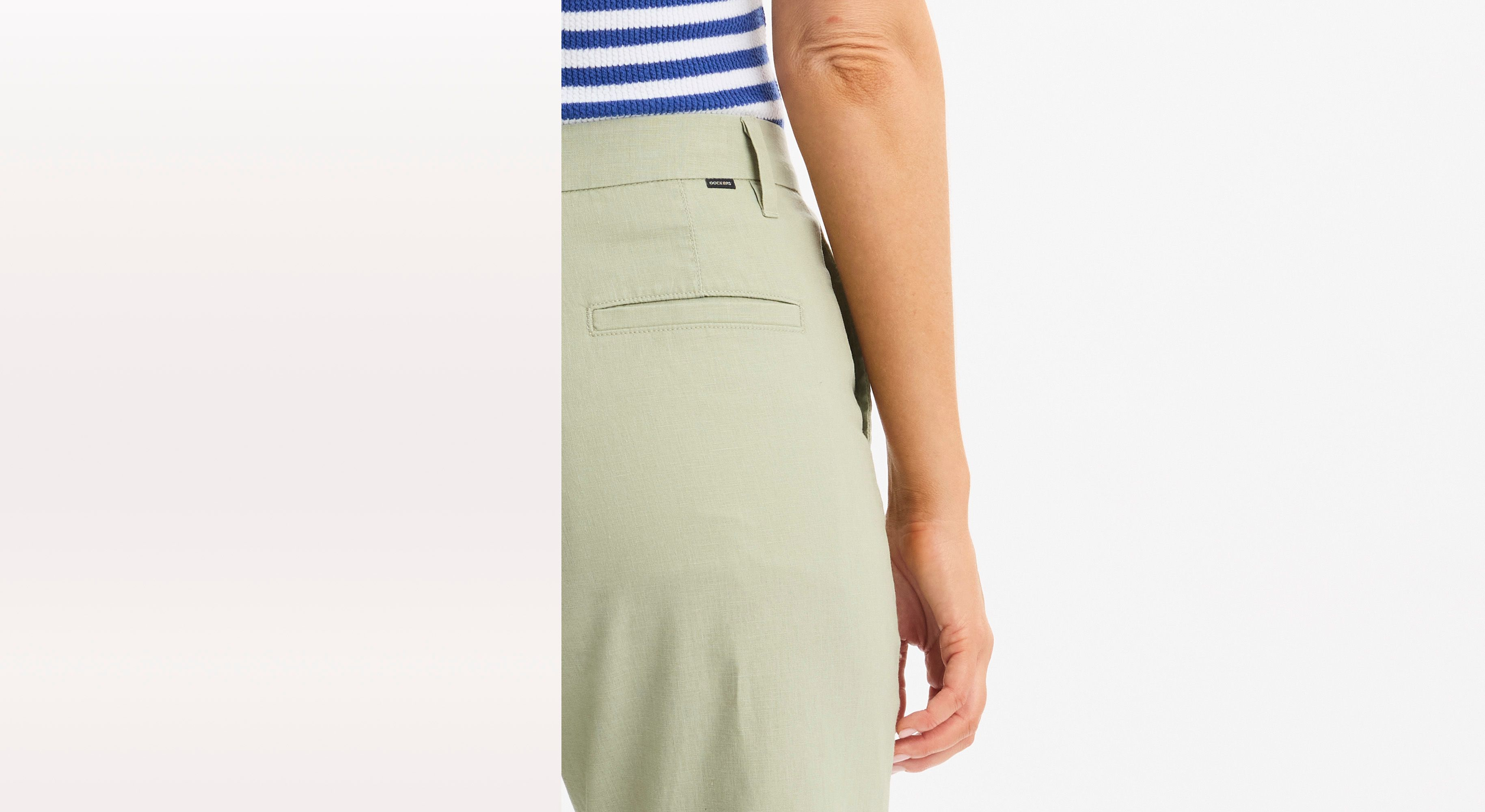 Dockers Blake High Straight chino vert taille haute coupe droite