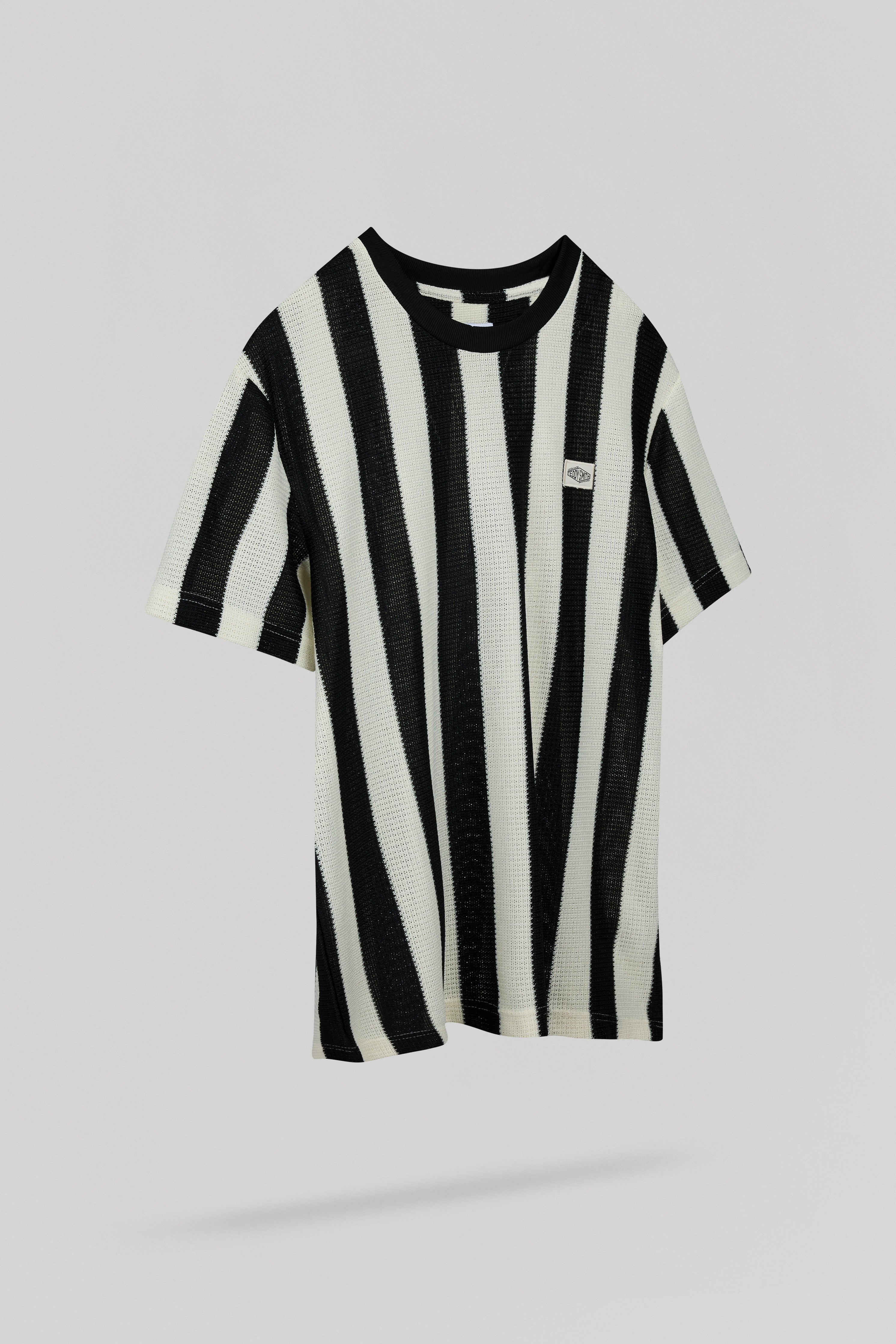 Teddy Smith T-Lanz MC t-shirt ample crème rayé