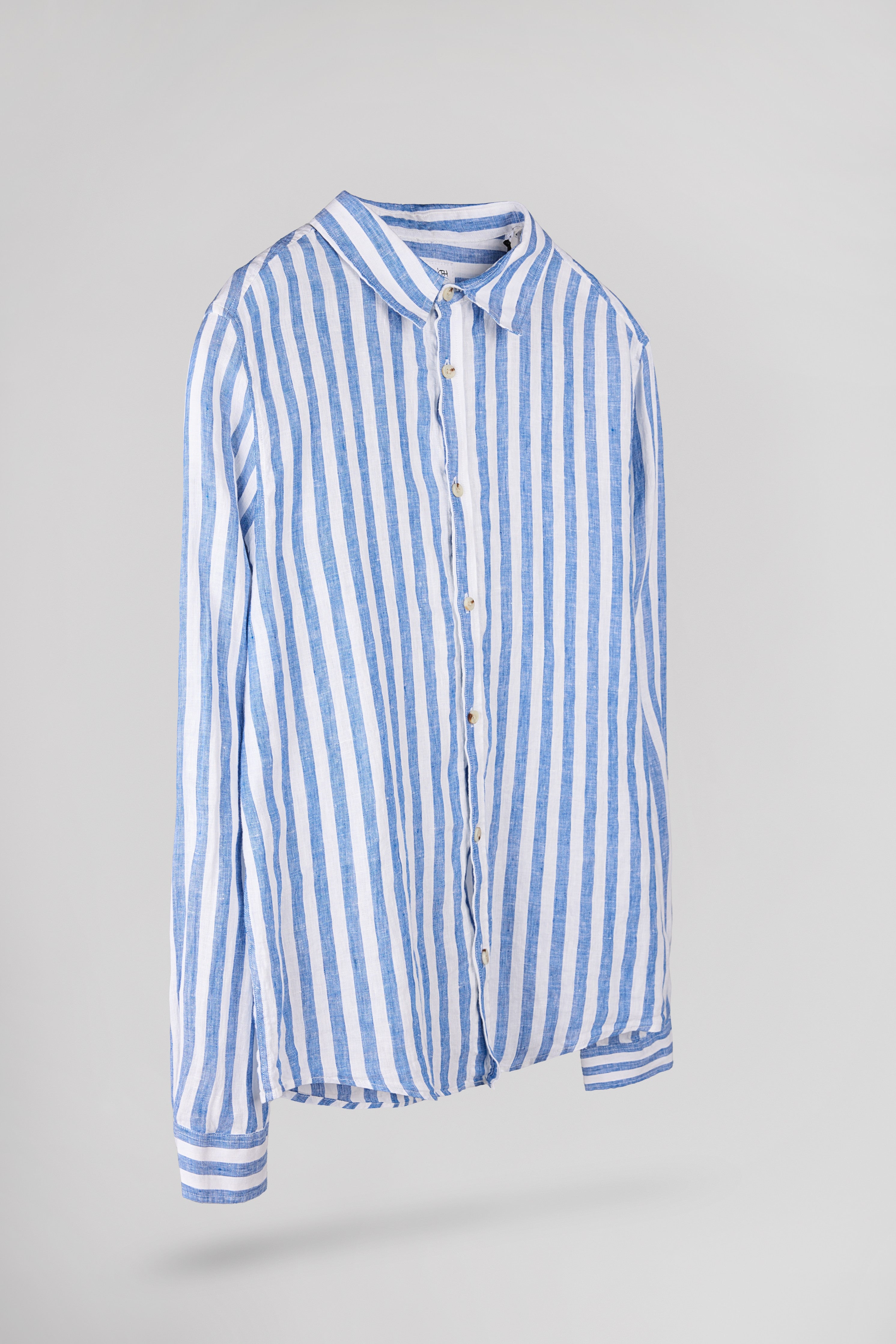 Teddy Smith C-Linen Stripe chemise lin homme bleu intense