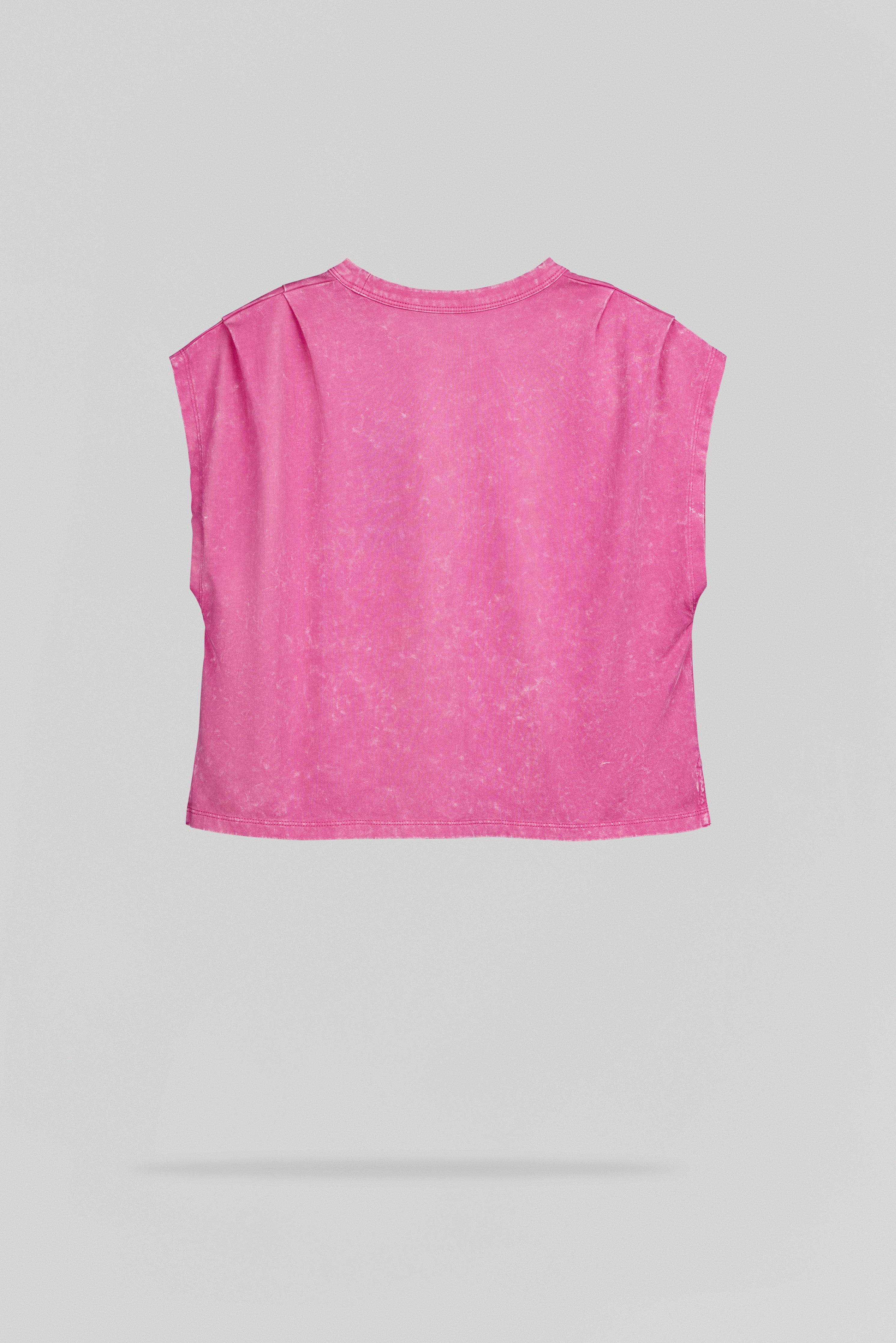 Teddy Smith T-Tany MC JR débardeur fushia coton vintage