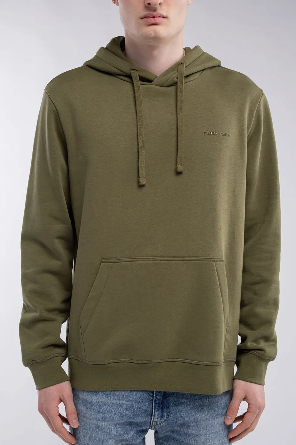 Teddy Smith S-Nark Hoody sweat capuche olive molleton