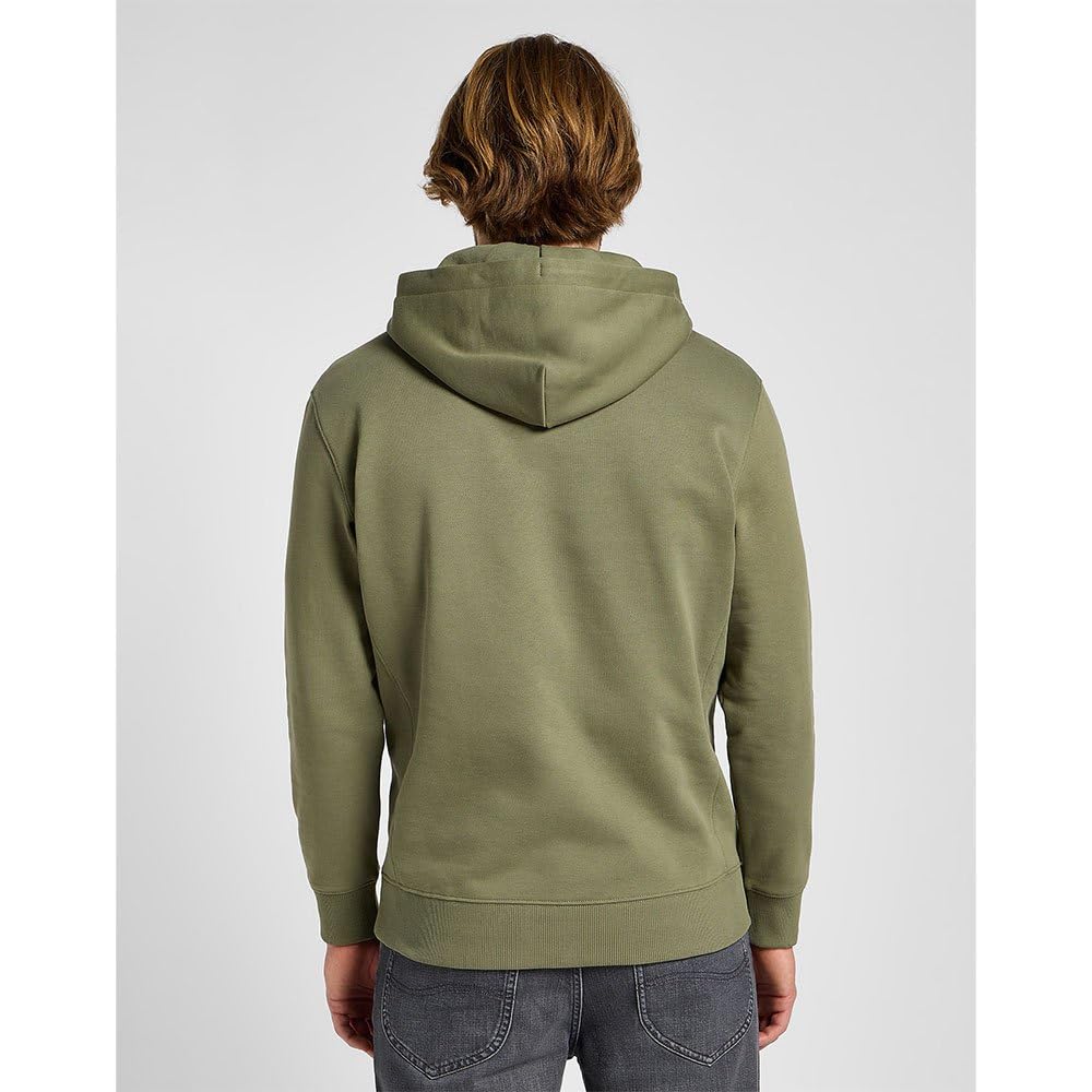 Lee Plain Hoodie sweat homme vert mercantile green