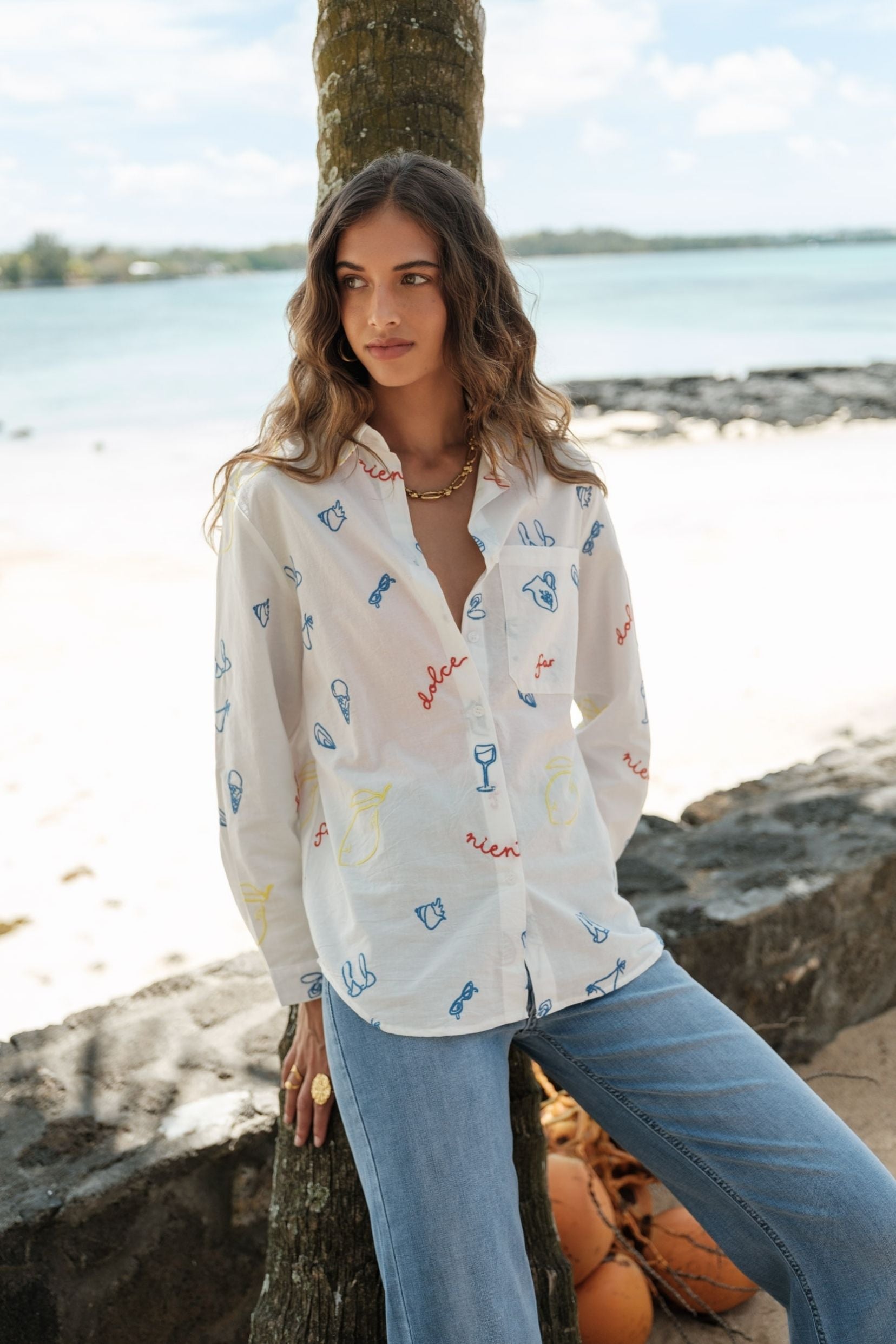Maison Onado Dolce chemise coton blanche