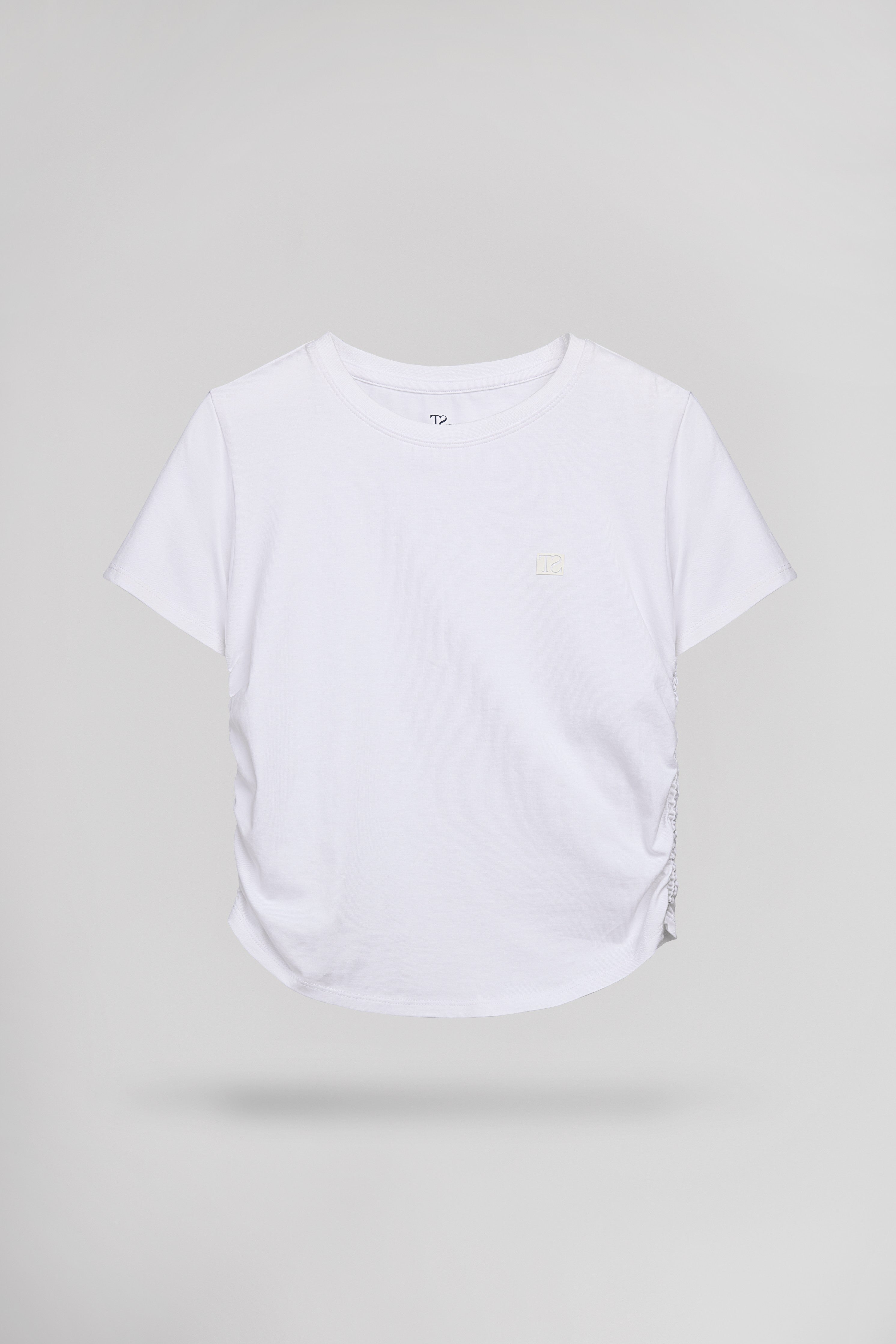 Teddy Smith T-Fronce MC Jr t-shirt fille blanc ajusté
