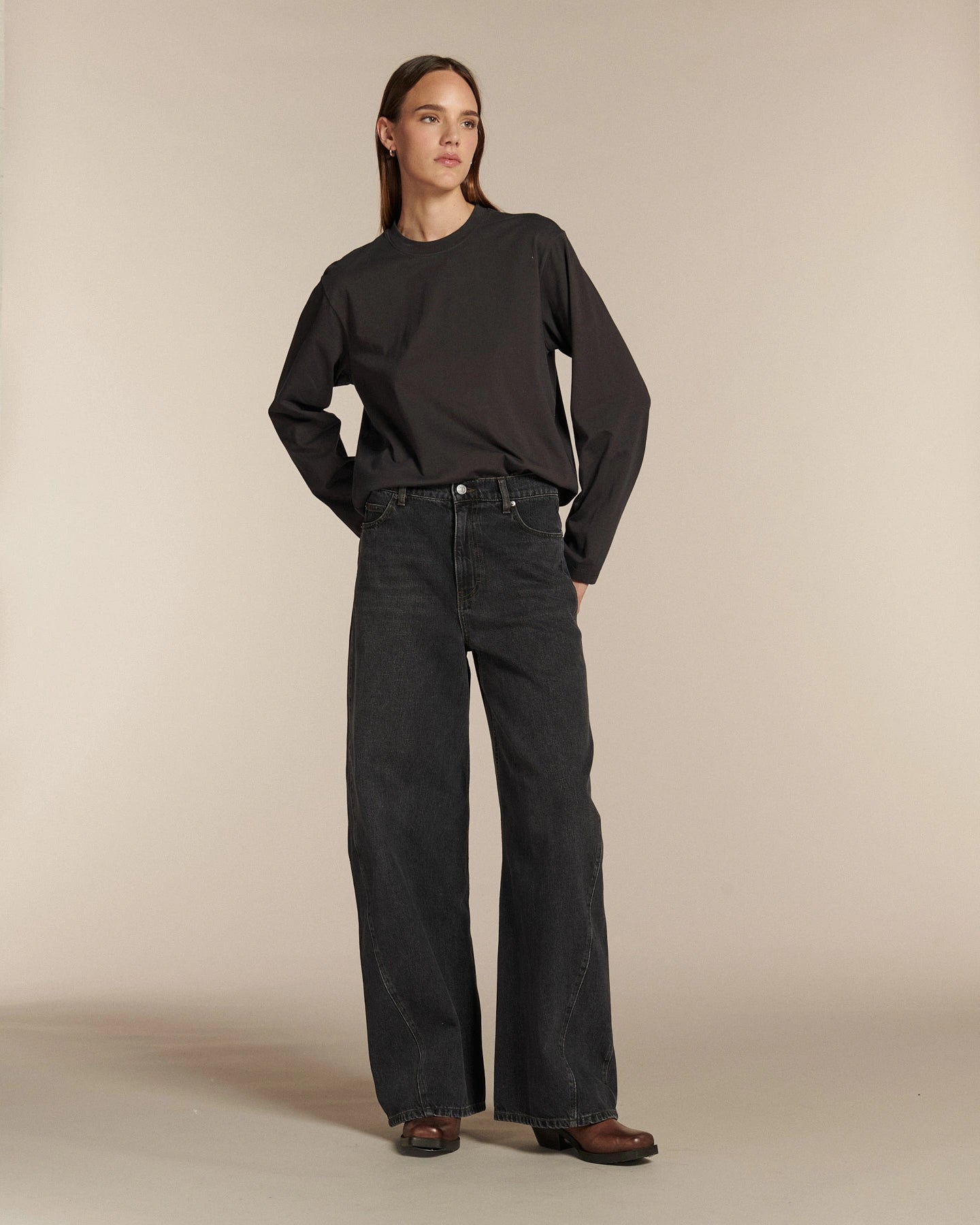 Labdip Cary Truffle t-shirt manches longues coton