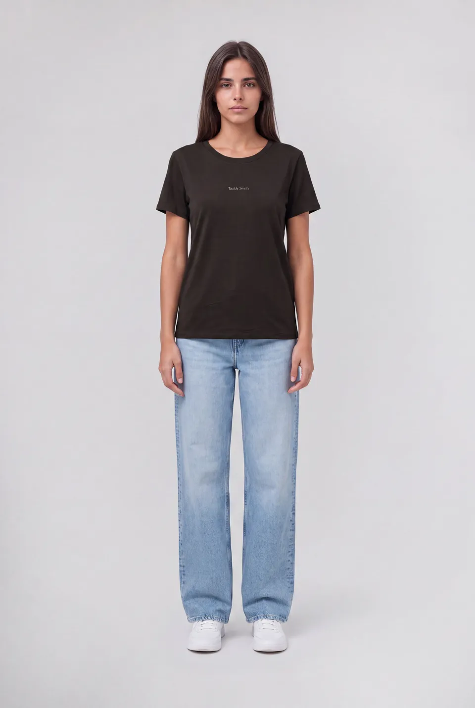 Teddy Smith T-Ribelle MC Noir t-shirt femme coton stretch