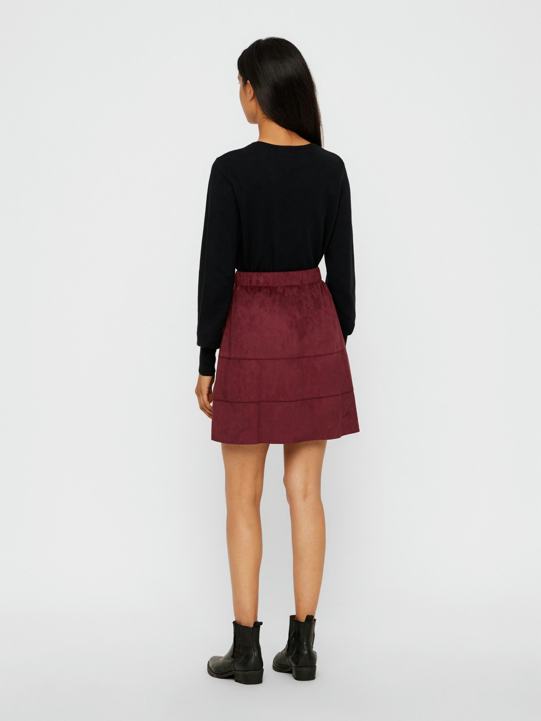 Noisy May jupe courte daim synthétique taille élastique