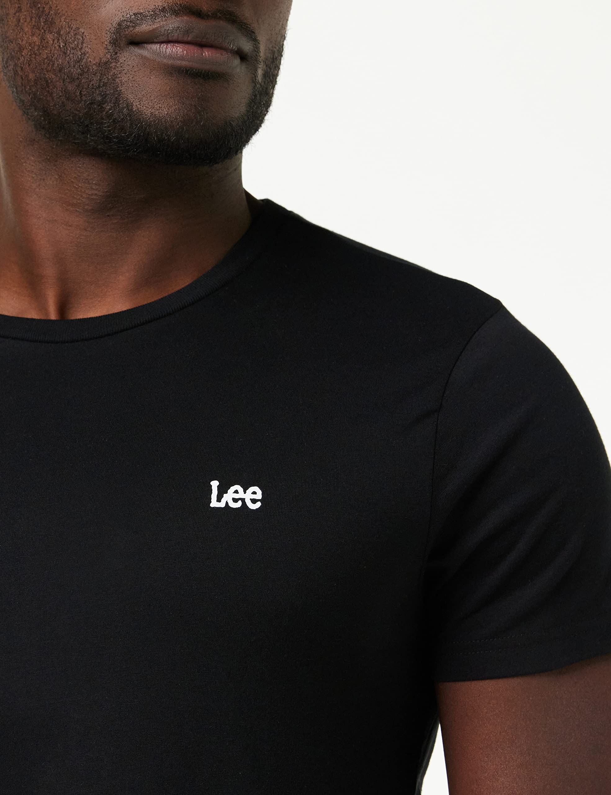 Lee Twin Pack Crew tee shirt noir blanc lot de 2