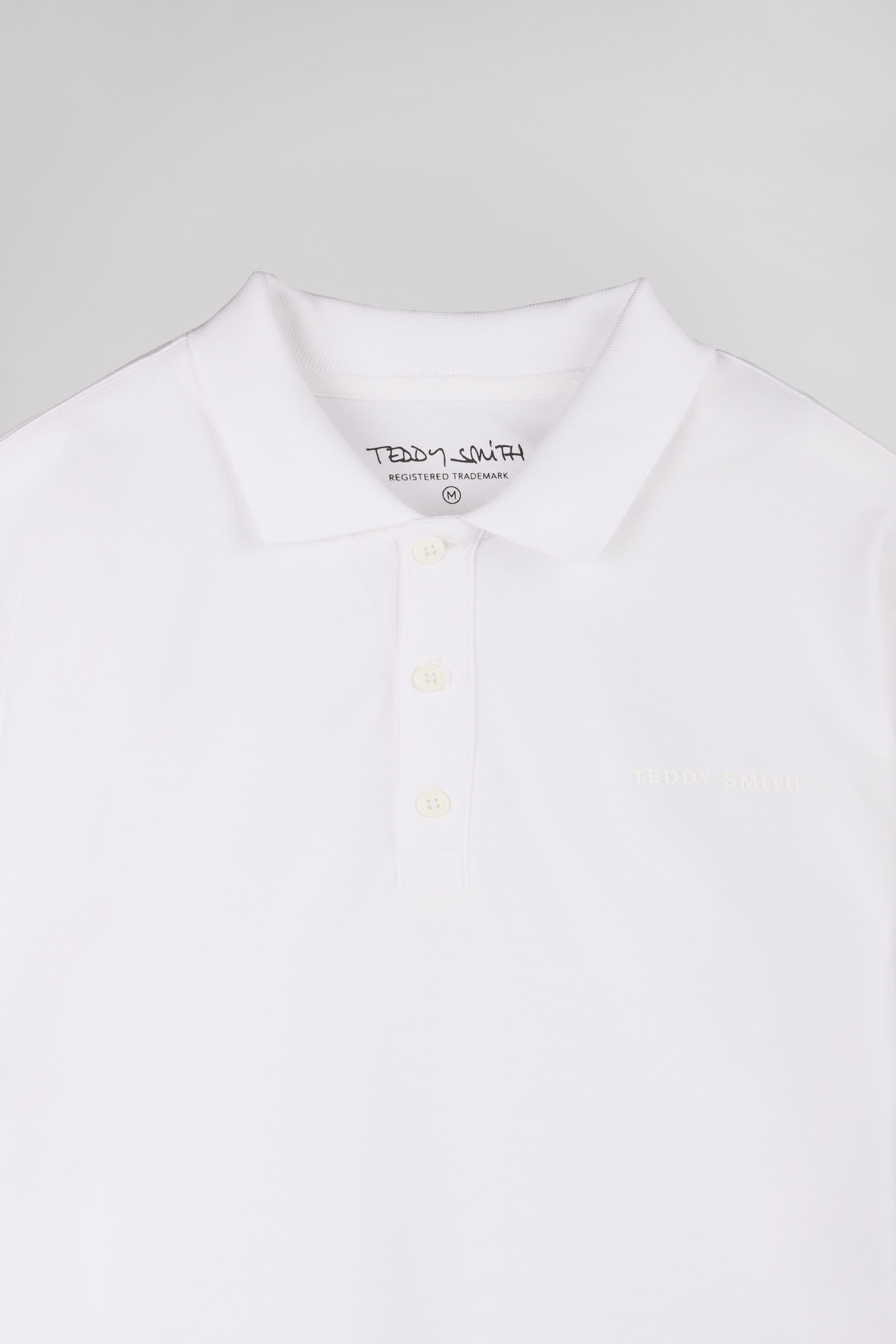 Teddy Smith P-Alban polo homme blanc piqué coton