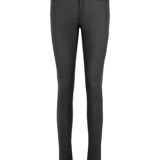Noisy May pantalon enduit stretch taille normale