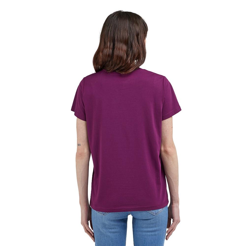 Lee Small Logo Tee T-shirt Femme lilas coton