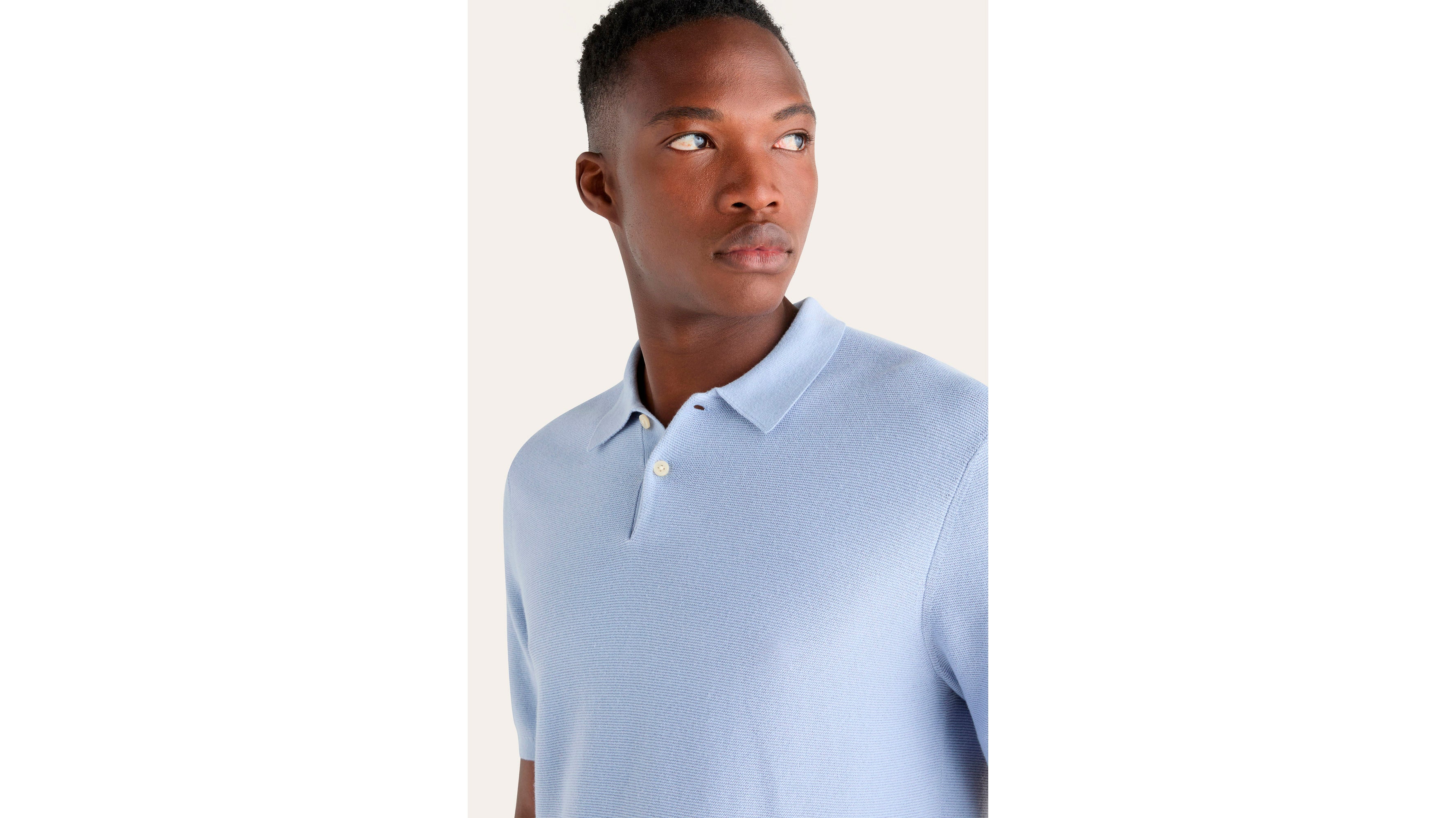 Dockers polo maille regular bleu