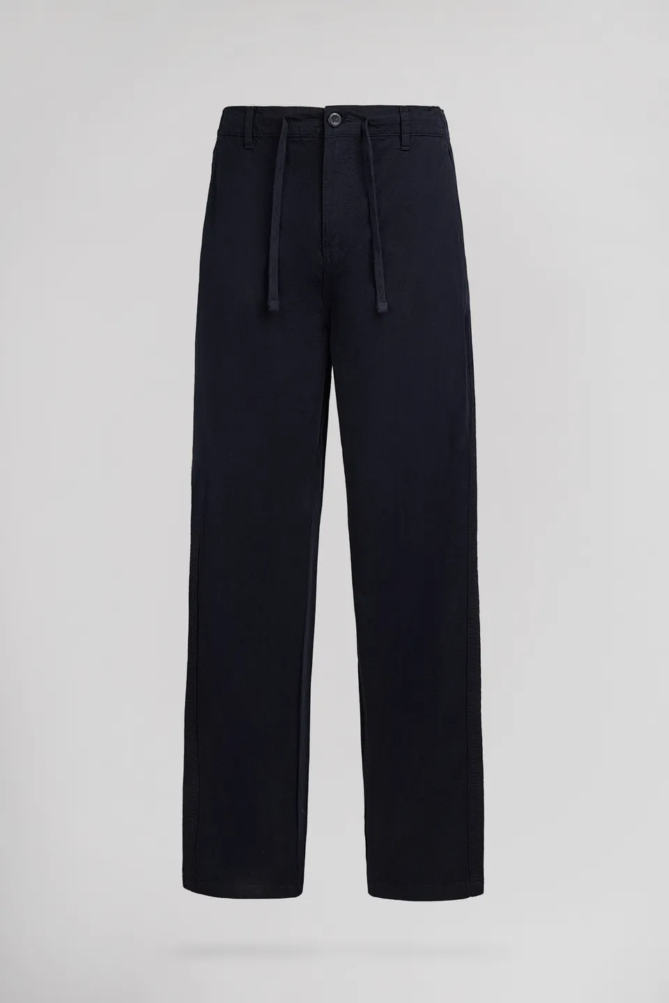 Teddy Smith P-Linen chino homme dark navy lin coton