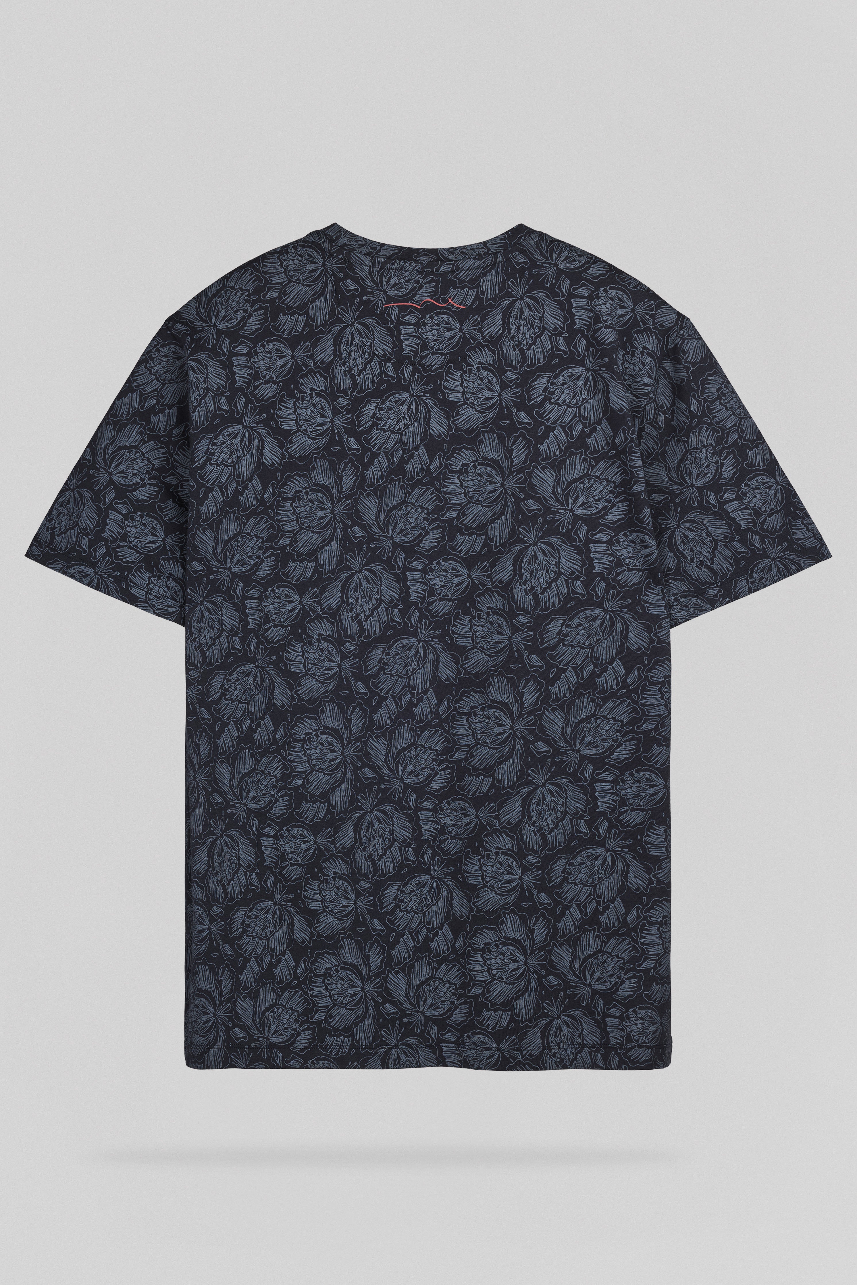 Teddy Smith T-Areski MC t-shirt Dark Navy floral coton