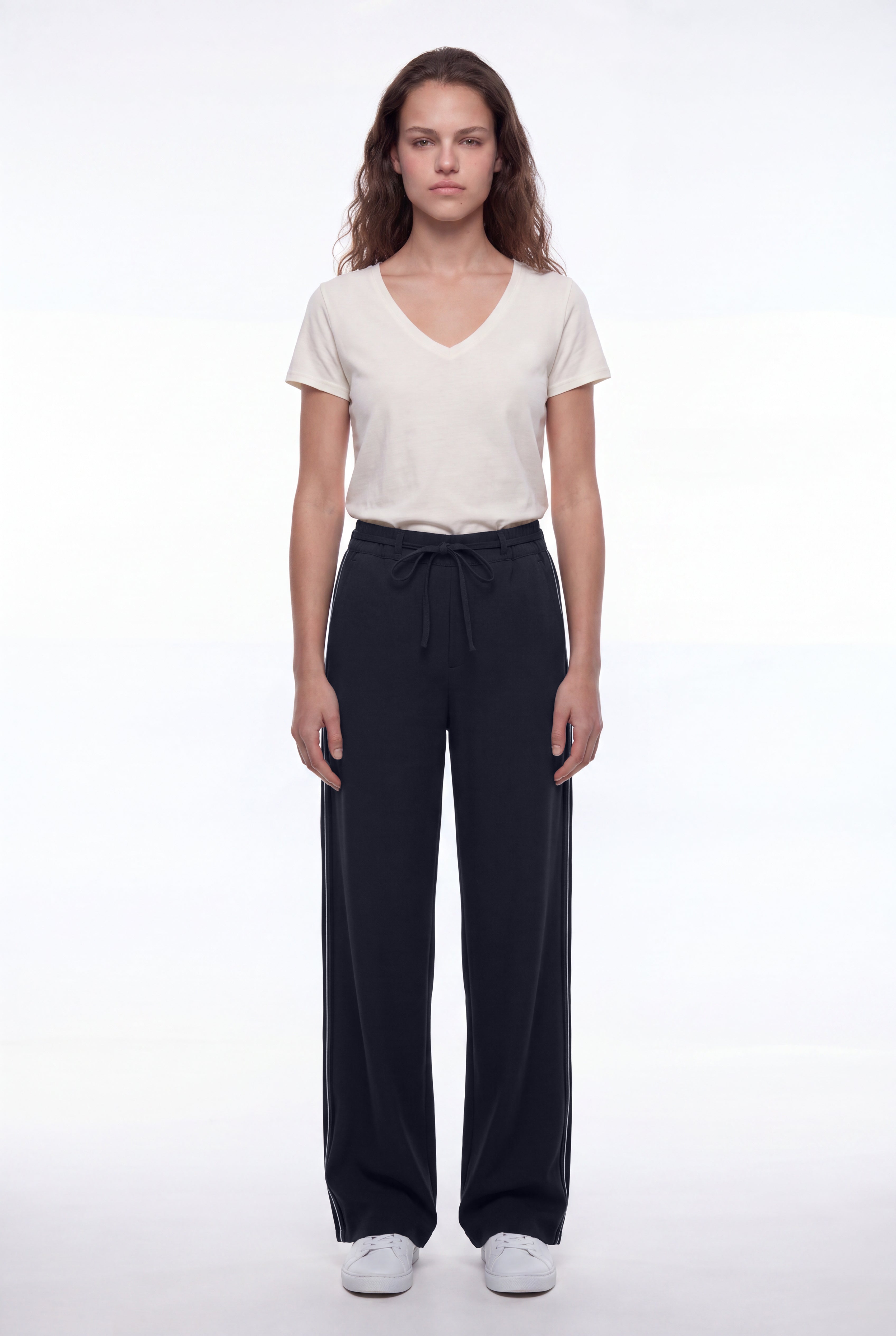 Teddy Smith P-Side pantalon bleu marine femme fluide