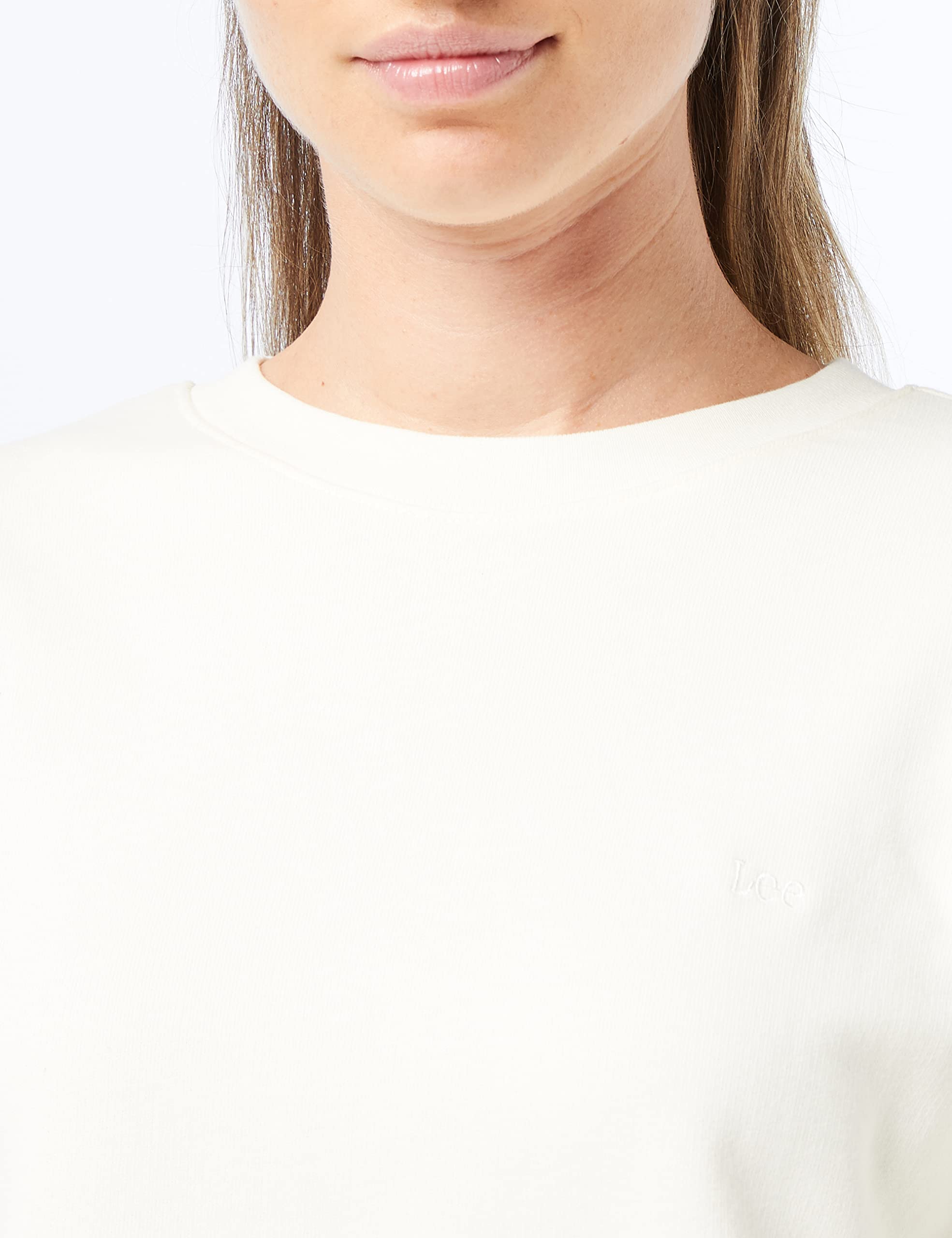 Lee Crew sweat-shirt femme jersey bouclé décontracté
