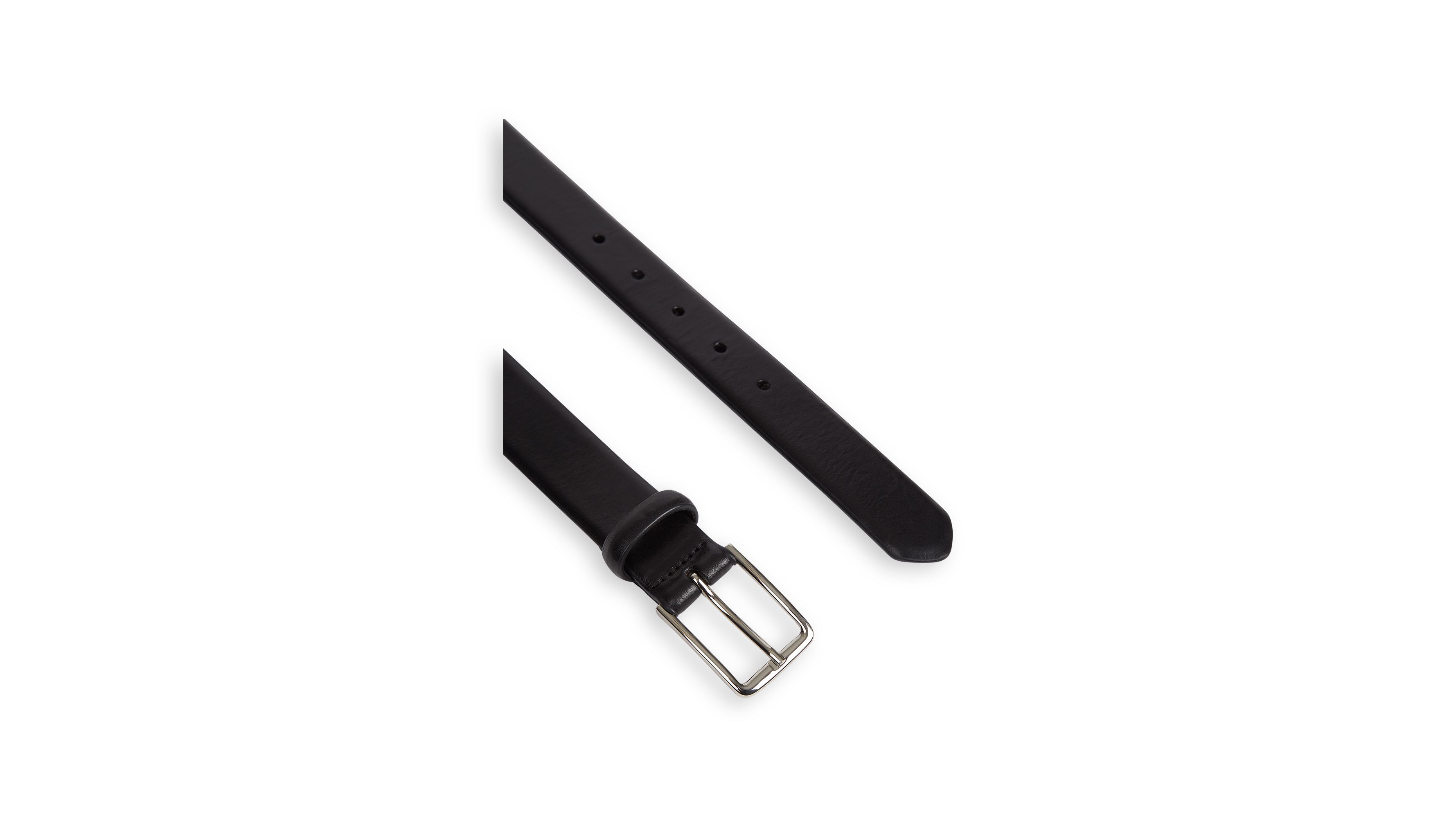 Dockers ceinture habillée cuir noir moucheté 100