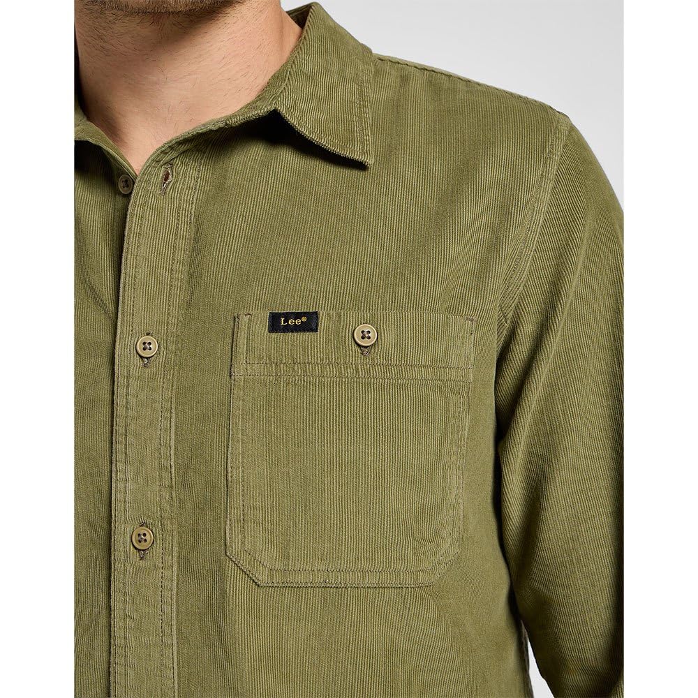 Lee Leesure chemise regular Mercantile Green coton homme