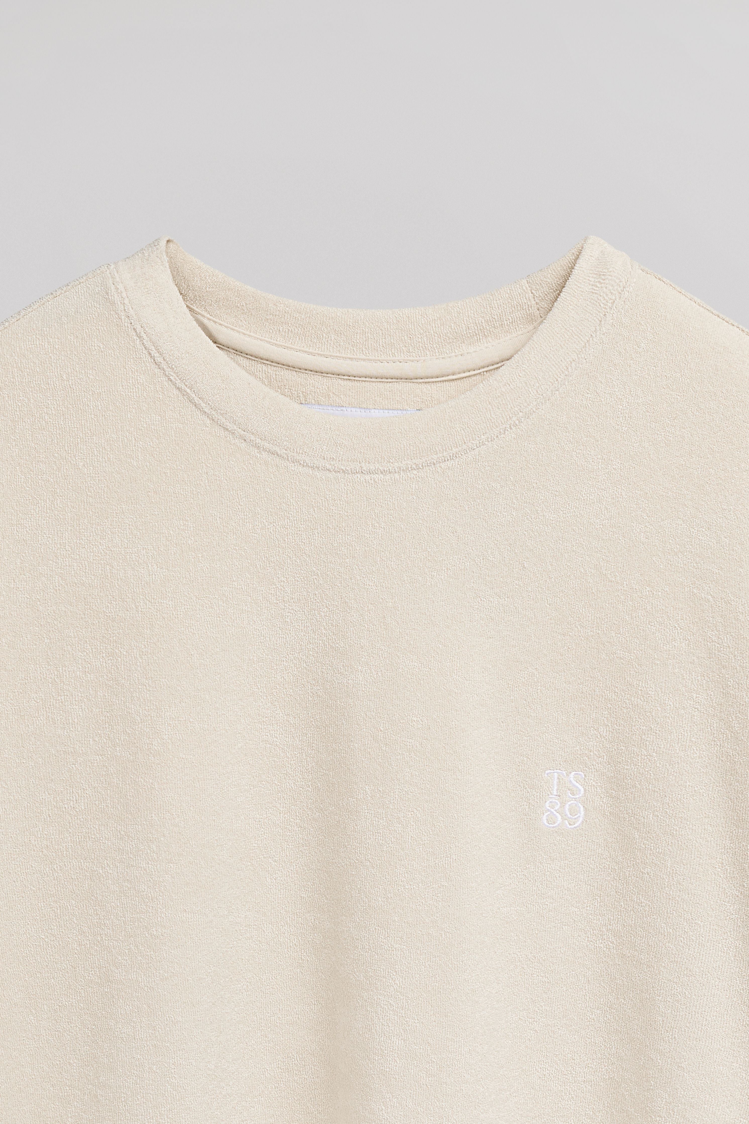 Teddy Smith T-Bobbles MC Cream t-shirt éponge ample homme