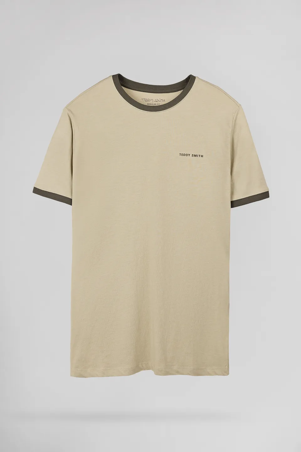 Teddy Smith The-Tee 2 R MC t-shirt beige coton