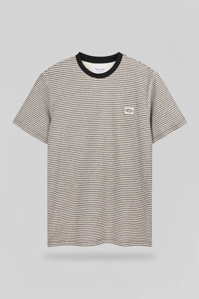 Teddy Smith T-Joos MC t-shirt rayé noir homme