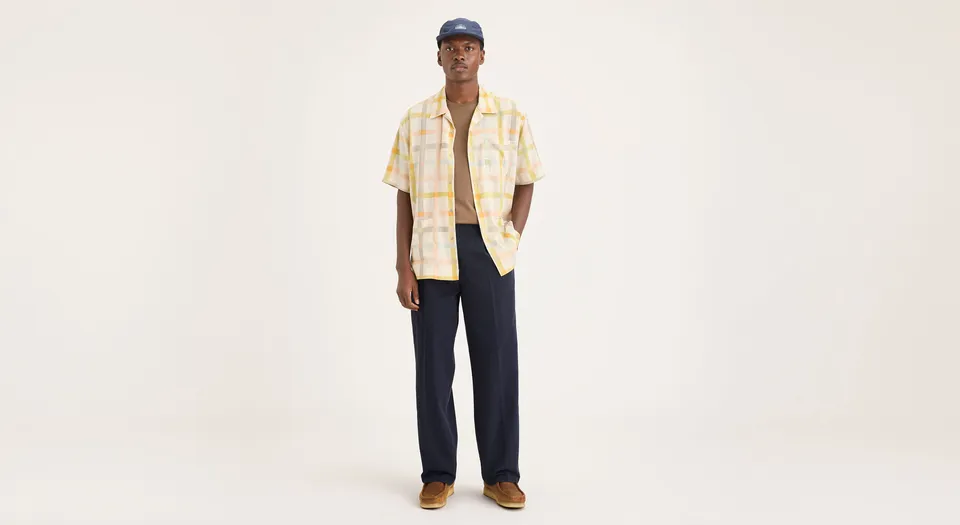 Dockers Eighty-Six chino plissé homme bleu marine