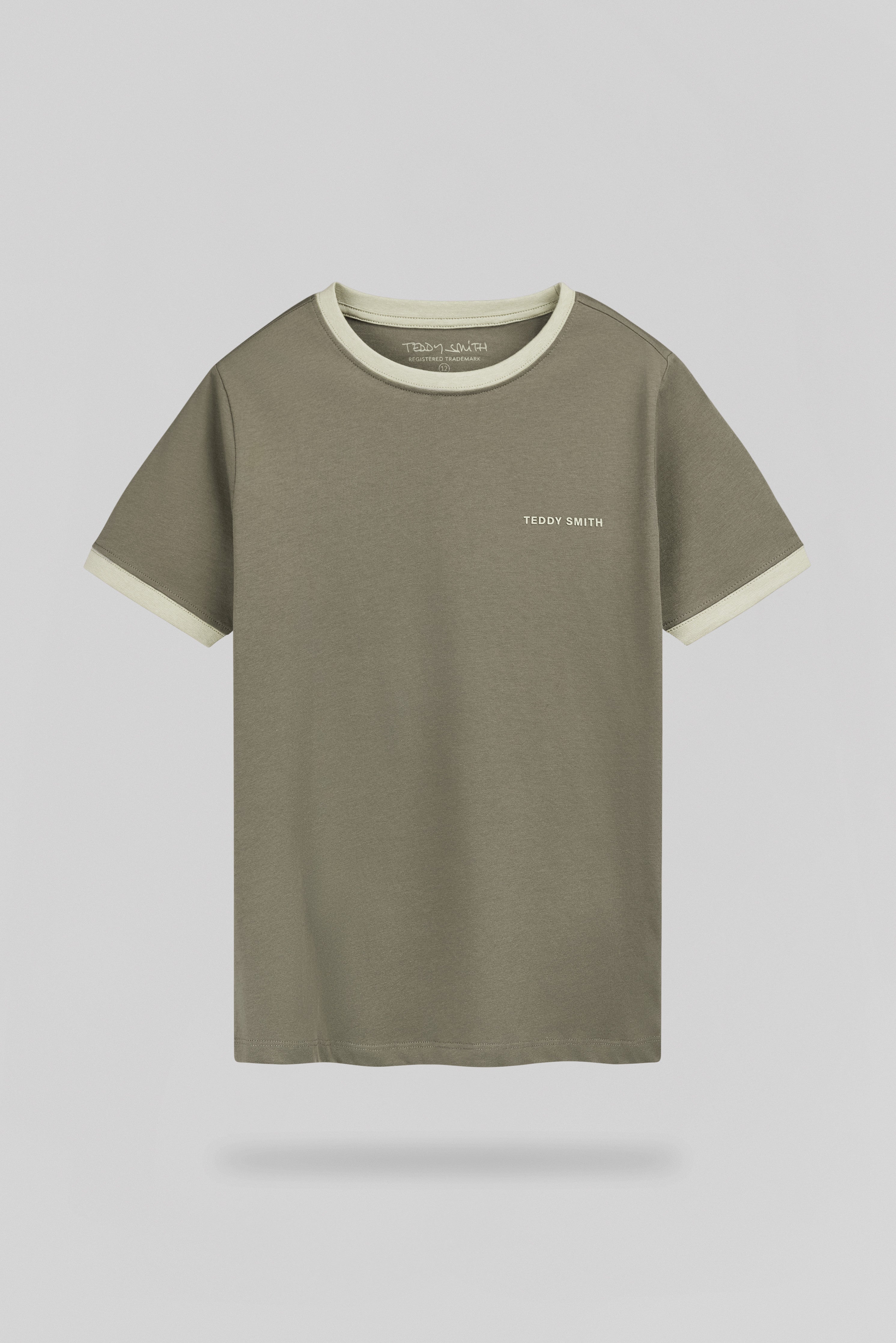 Teddy Smith THE-TEE 2 R MC JR t-shirt garçon dusty kaki