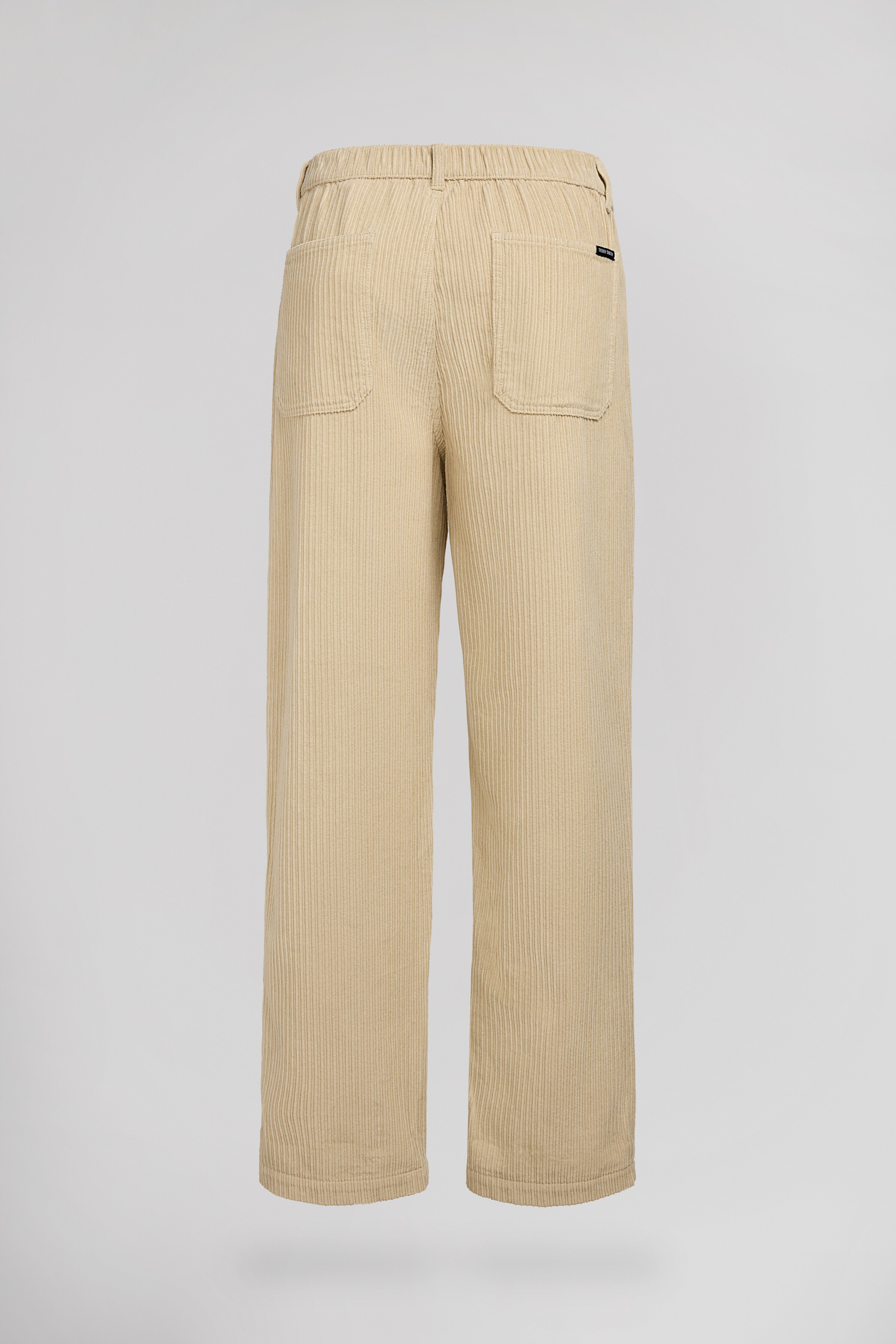 Teddy Smith P-York Velvet pantalon crème large velours