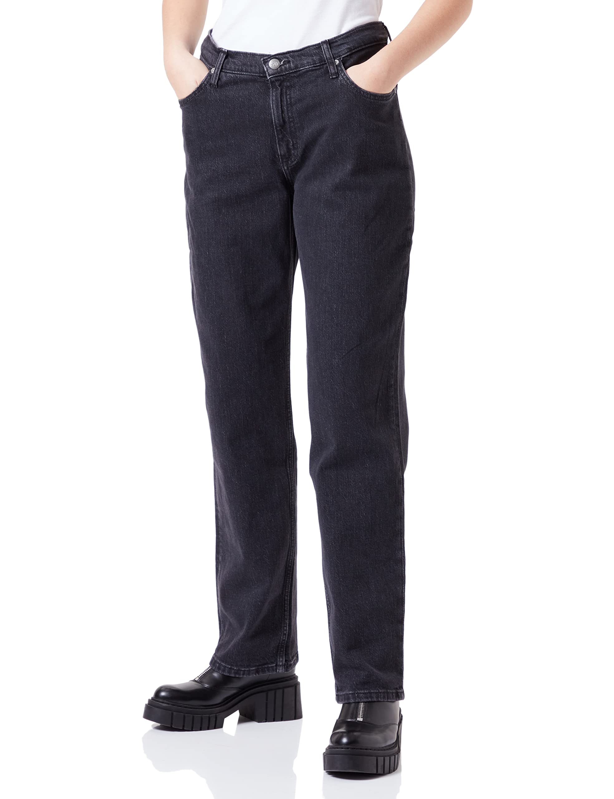 Lee Jane jean femme taille mi-haute coupe droite