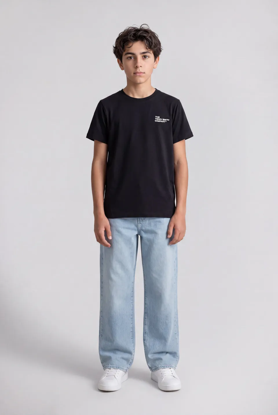 Teddy Smith T-Company MC JR t-shirt Noir coton stretch